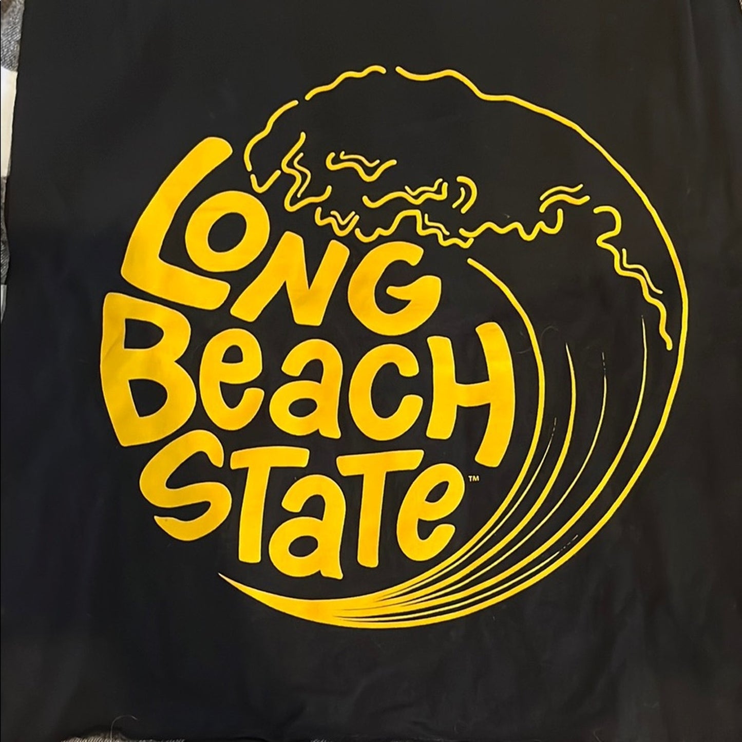 Long Beach State CSULB Flannel Shirt upcycled unisex Size Large L