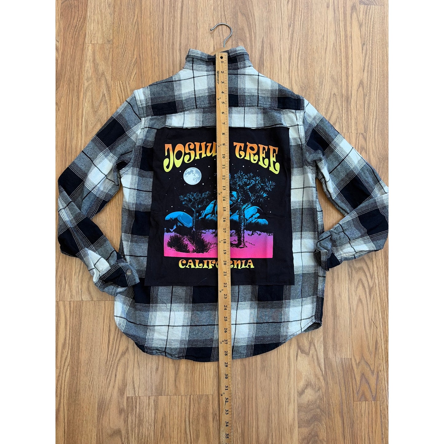 Joshua Tree Upcycled Flannel Shirt Unisex Size Small S