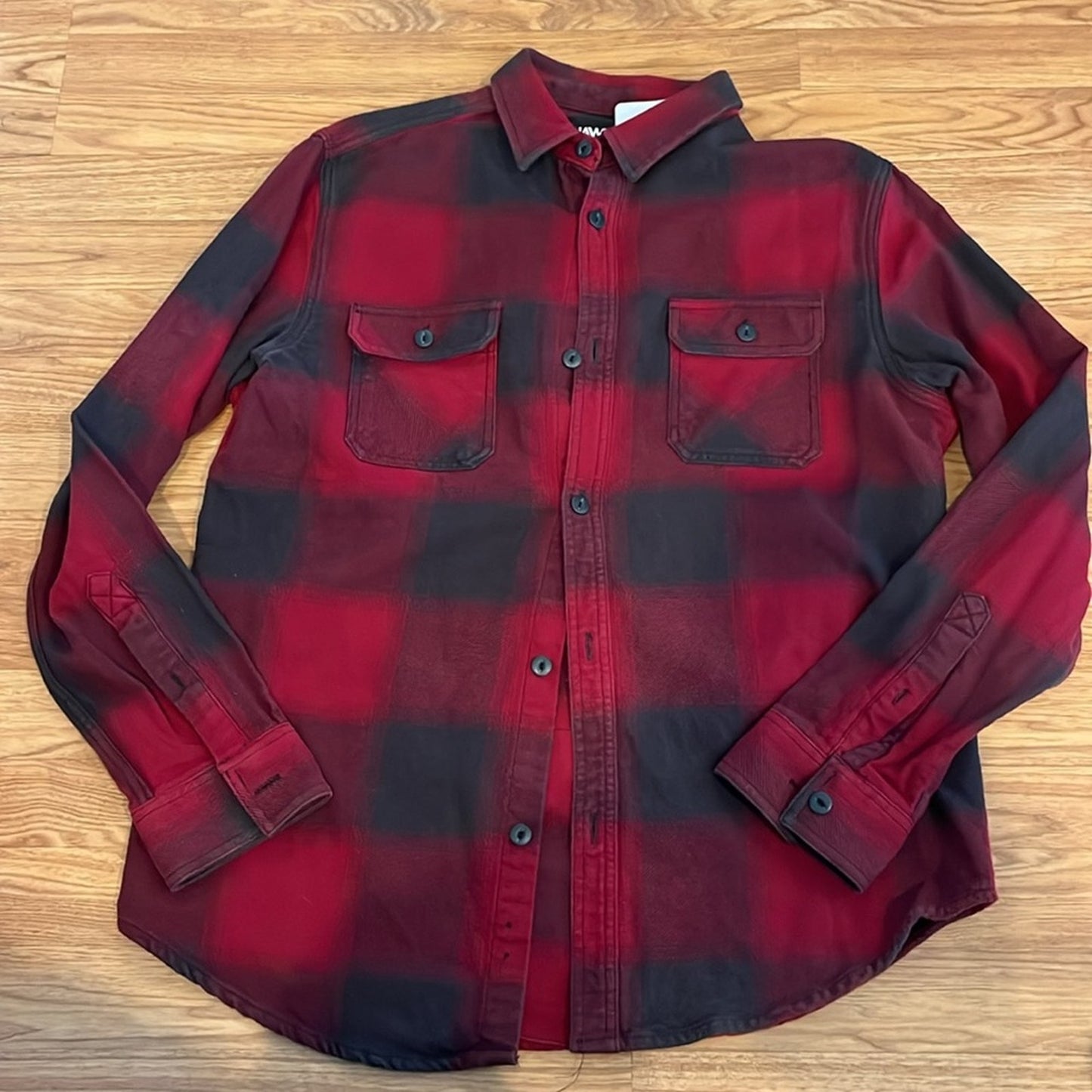 Gifted Christmas Holiday Upcycled Flannel Shirt unisex Size Large L