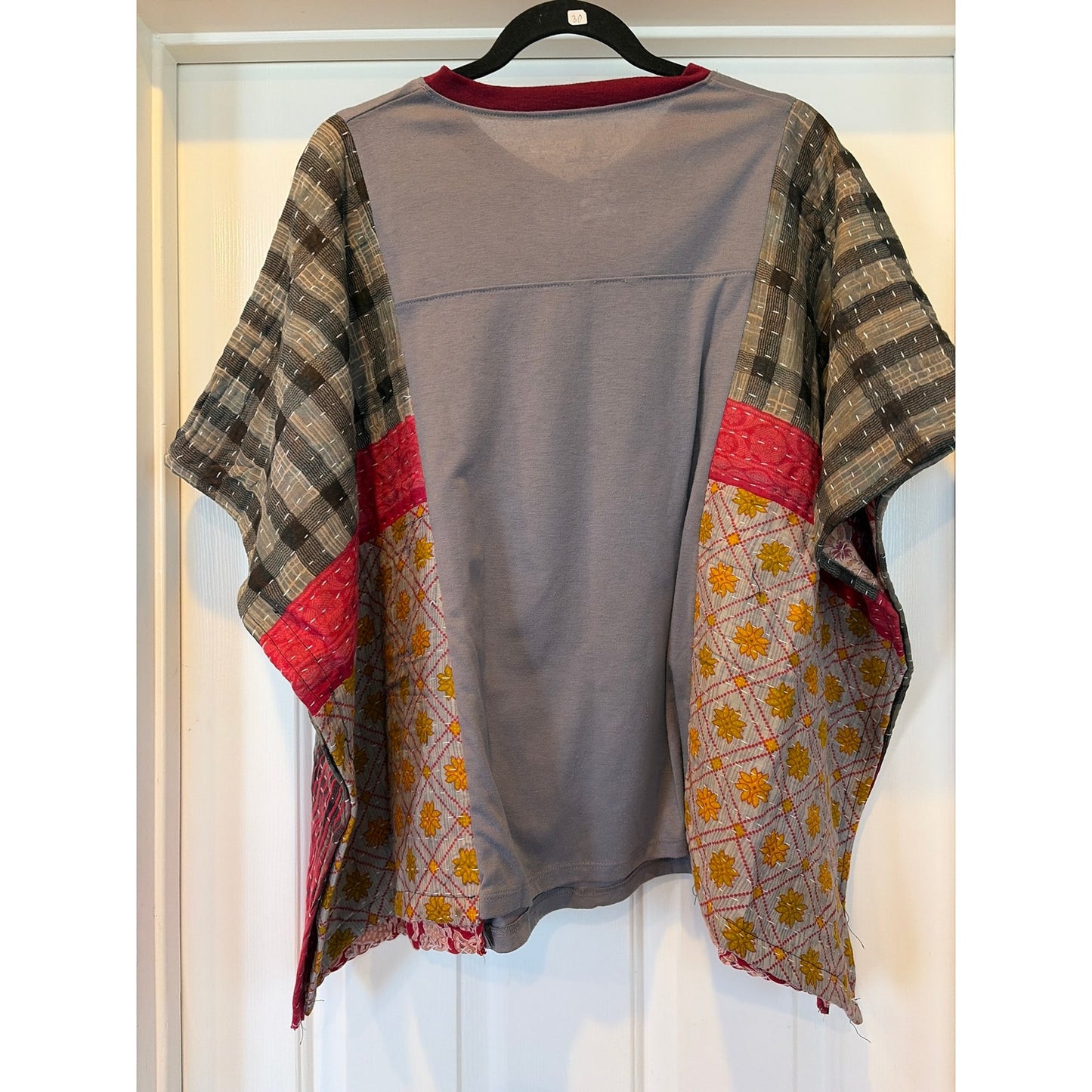 Nightmare Before Christmas Upcycled Kantha Tunic Top Shirt Boho