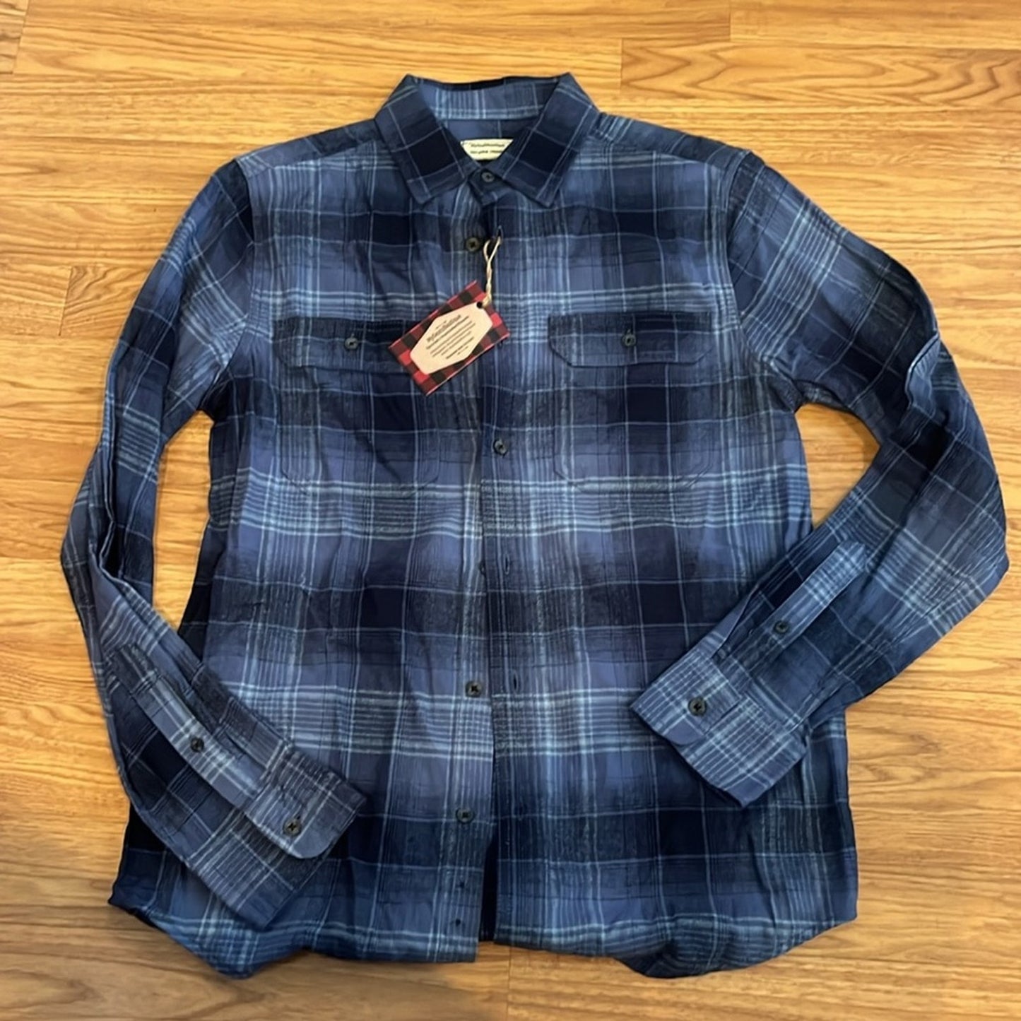 LA Rams NFL Upcycled Flannel Shirt Unisex Size Small S