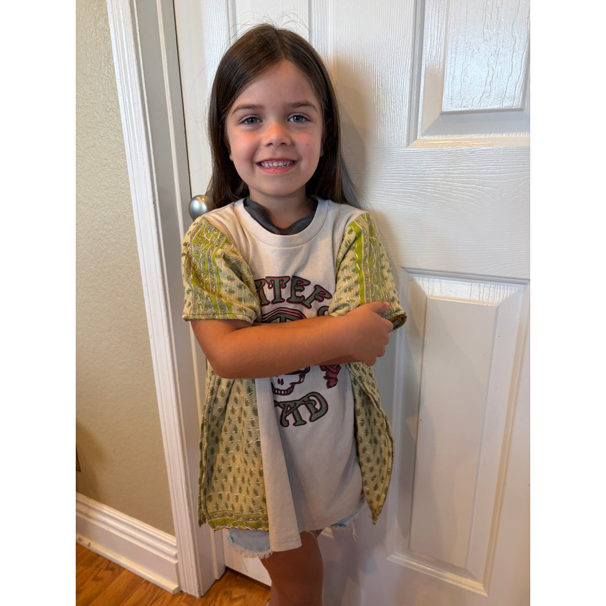 Grateful Dead Upcycled Tunic Top Shirt OS Handmade Boho Girls