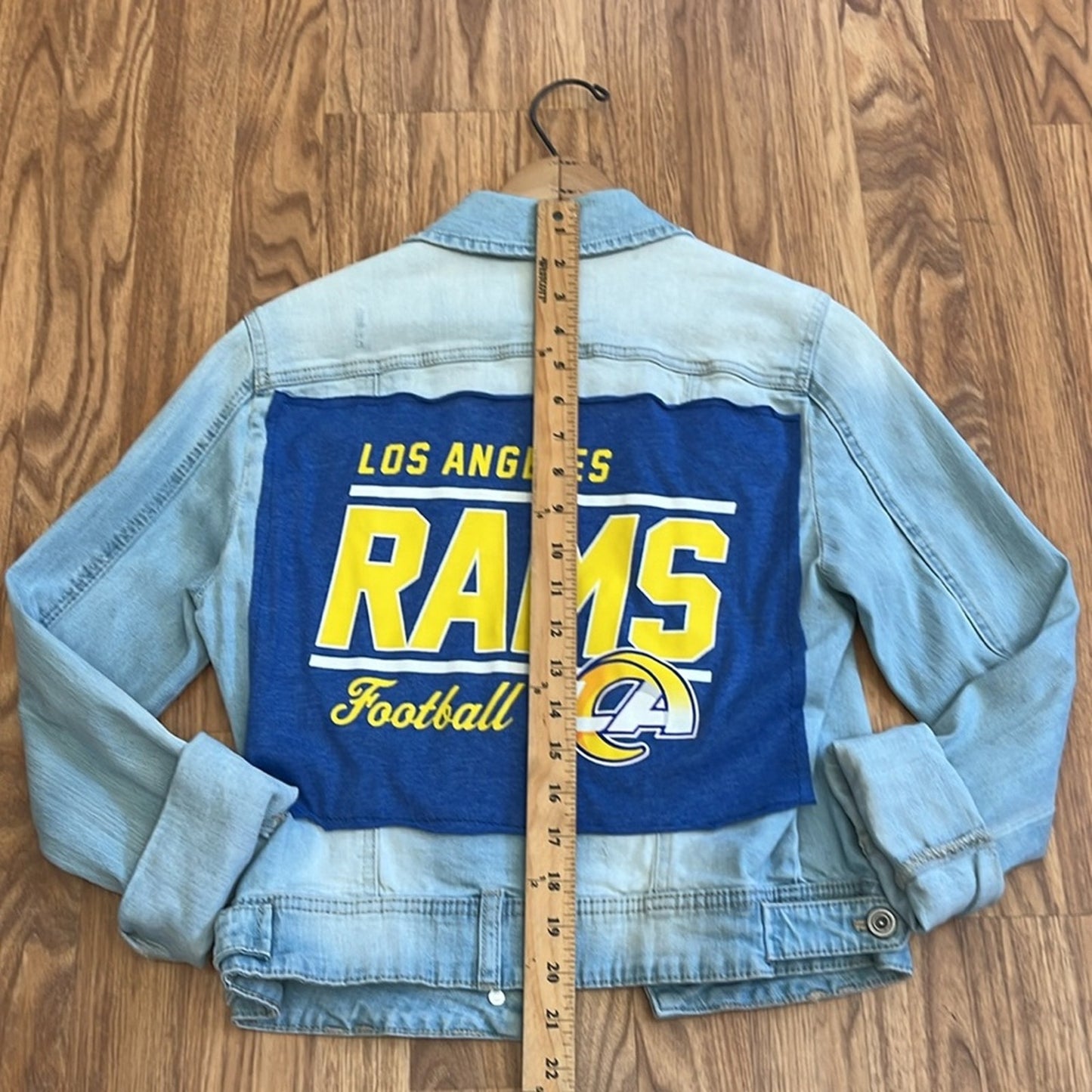 Los Angeles Rams LA Rams Jean Jackets upcycled Euro Size 36 US XS/S