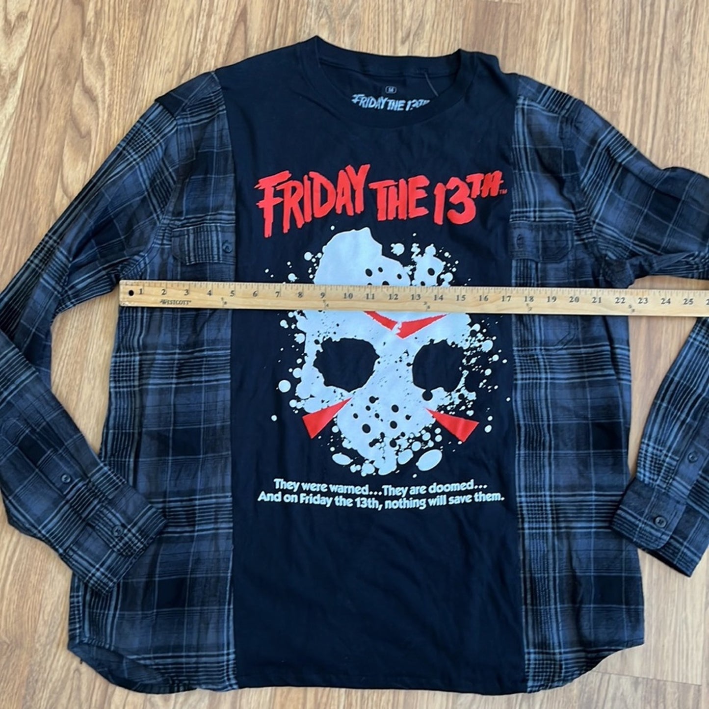 Friday the 13th Halloween Flannel Shirt Sweatshirt unisex one size