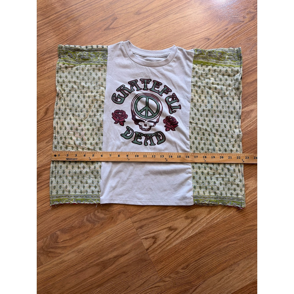 Grateful Dead Upcycled Tunic Top Shirt OS Handmade Boho Girls