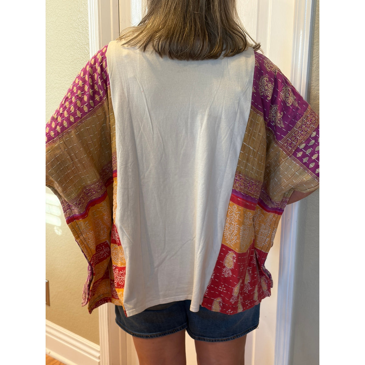 Freddie Mercury Upcycled Kantha Tunic Top Shirt OS Boho
