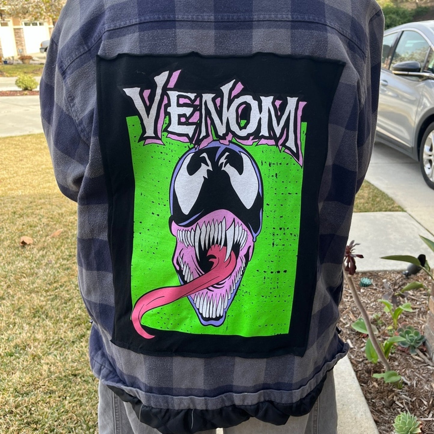 Venom Upcycled Flannel Shirt  /  Jackets size XL X-large