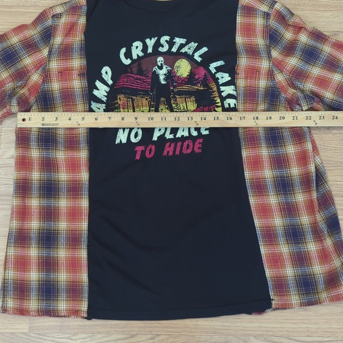 Friday the 13th Camp Crystal Lake Halloween Flannel shirt sweatshirt unisex