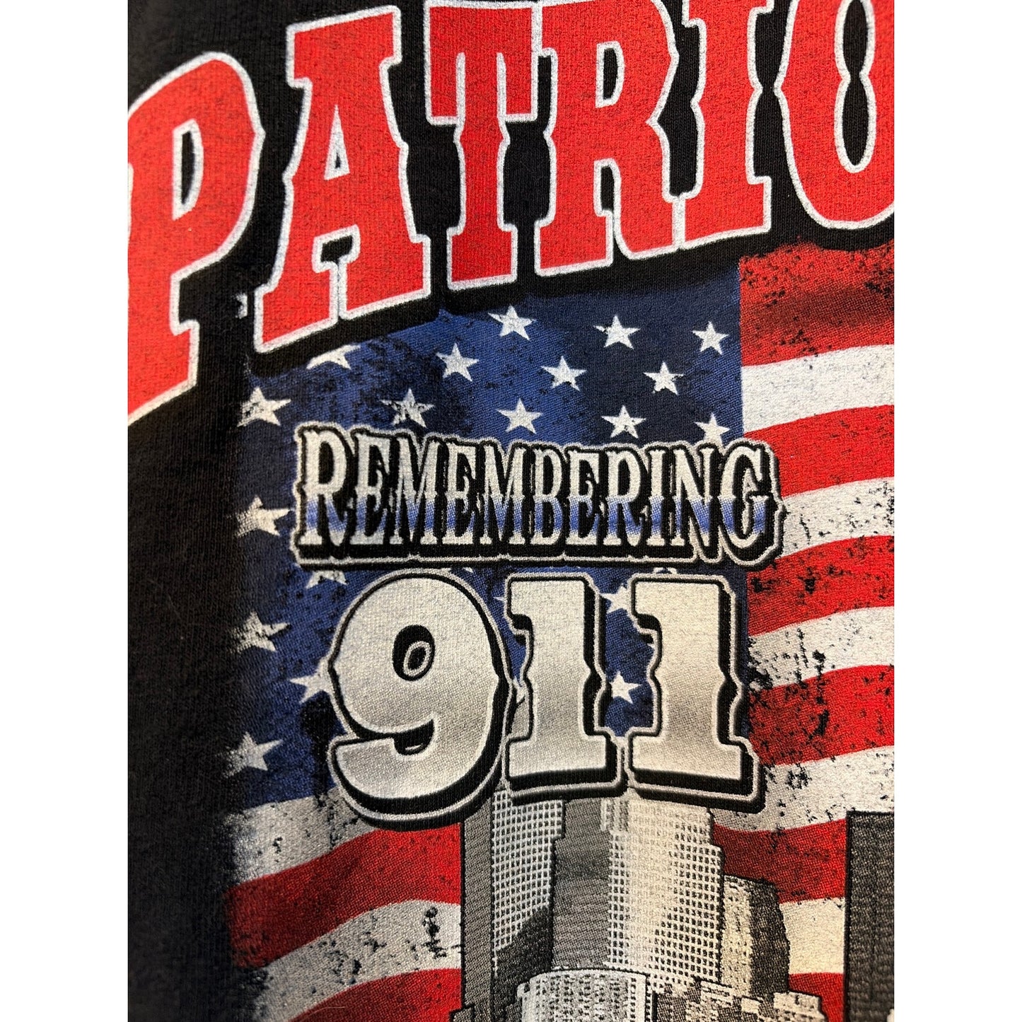 Patriot Ride 911 Upcycled Flannel Shirt Unisex Size XL X-large