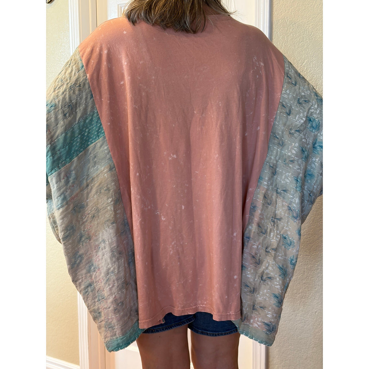 Trust the Mystery Upcycled Kantha Tunoic Top Shirt OS