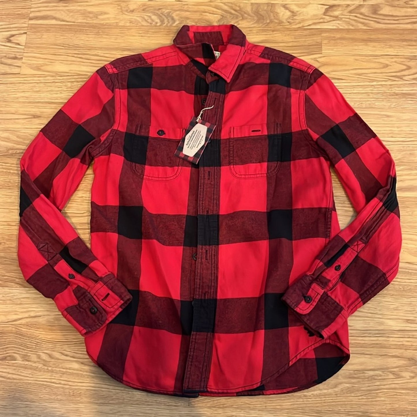 Shelby Girl 1962 Venice California Upcycled Flannel Shirt unisex Size Small S