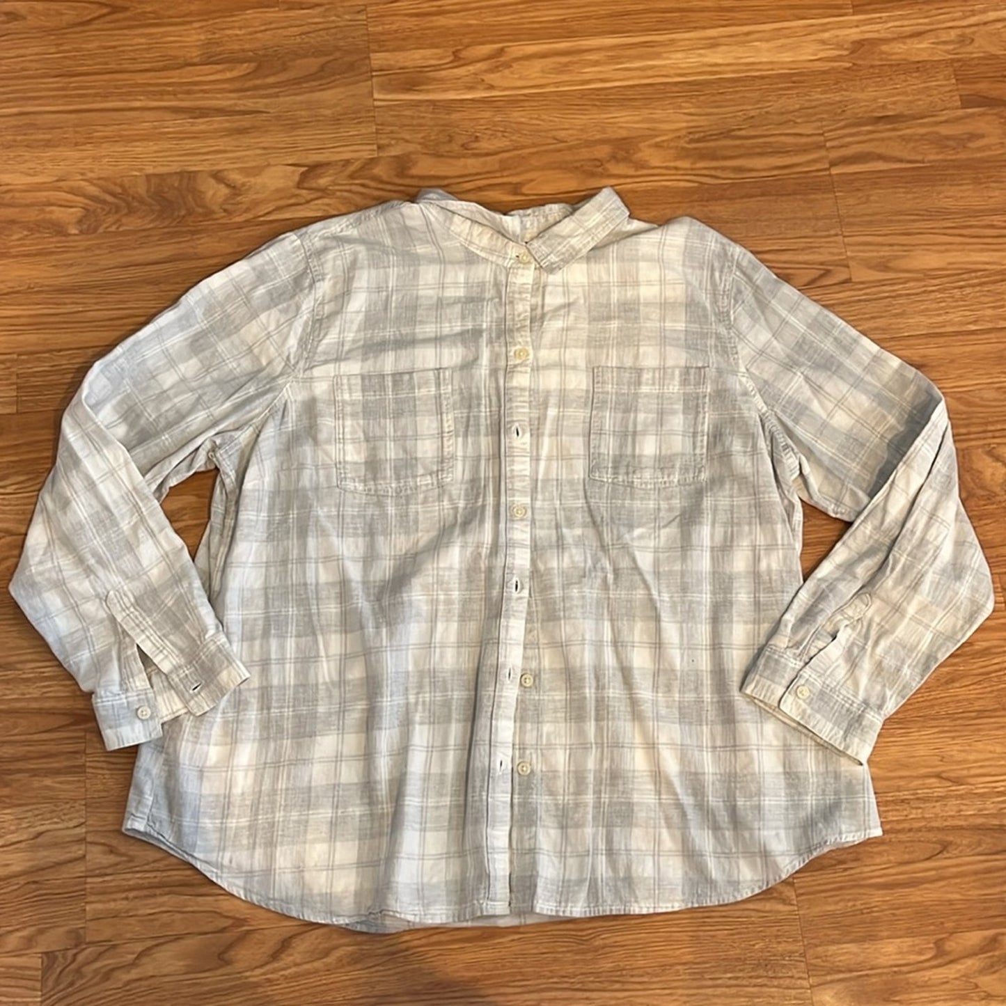 Dashing Through the Snow Christmas Flannel Shirt upcycled lightweight Size XXL