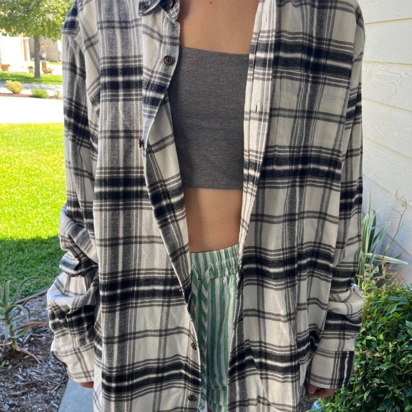 The Mummy Flannel Shirt upcycled one of a kind unisex size large