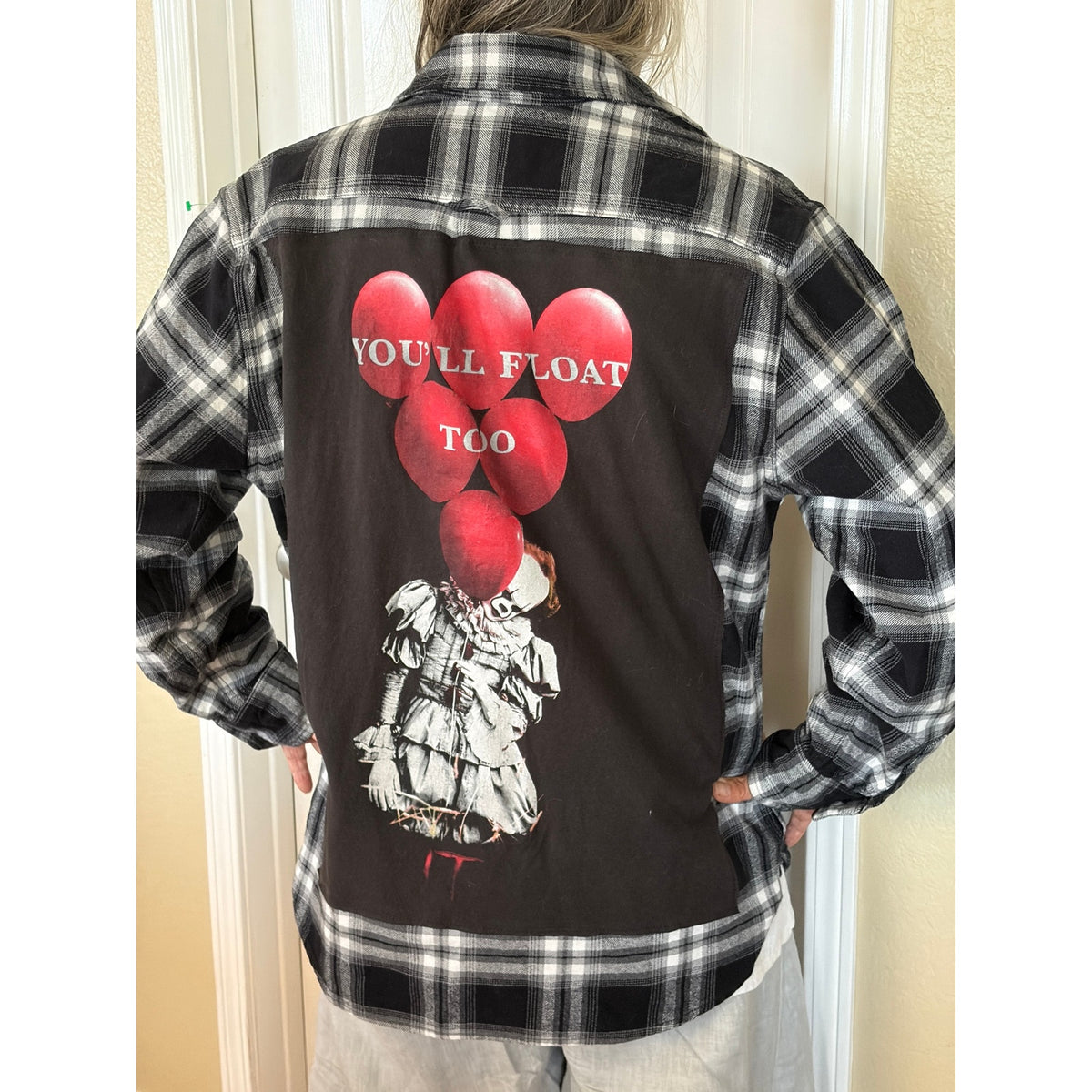 IT Upcycled Flannel Shirt Unisex Size Large L