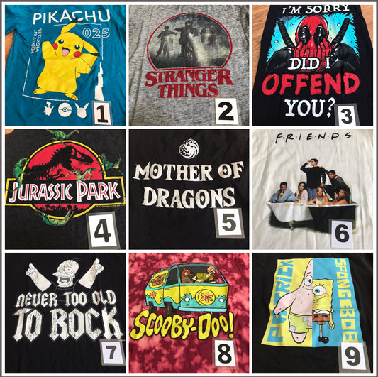 Upcycled / One-of-a-kind Pop Culture Flannel Shirt