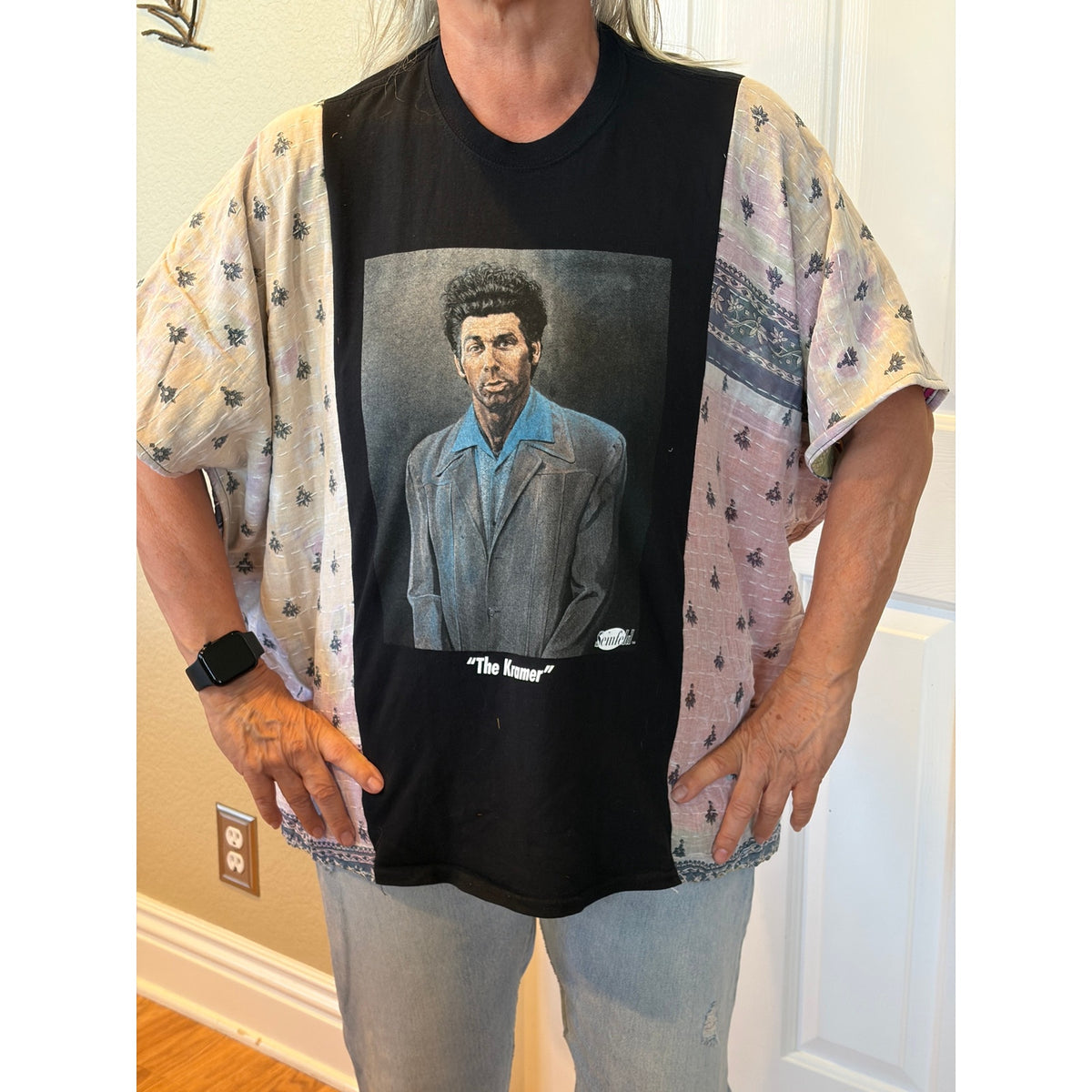 The Kramer - Seinfeld Upcycled Kantha Tunic Top Shirt OS