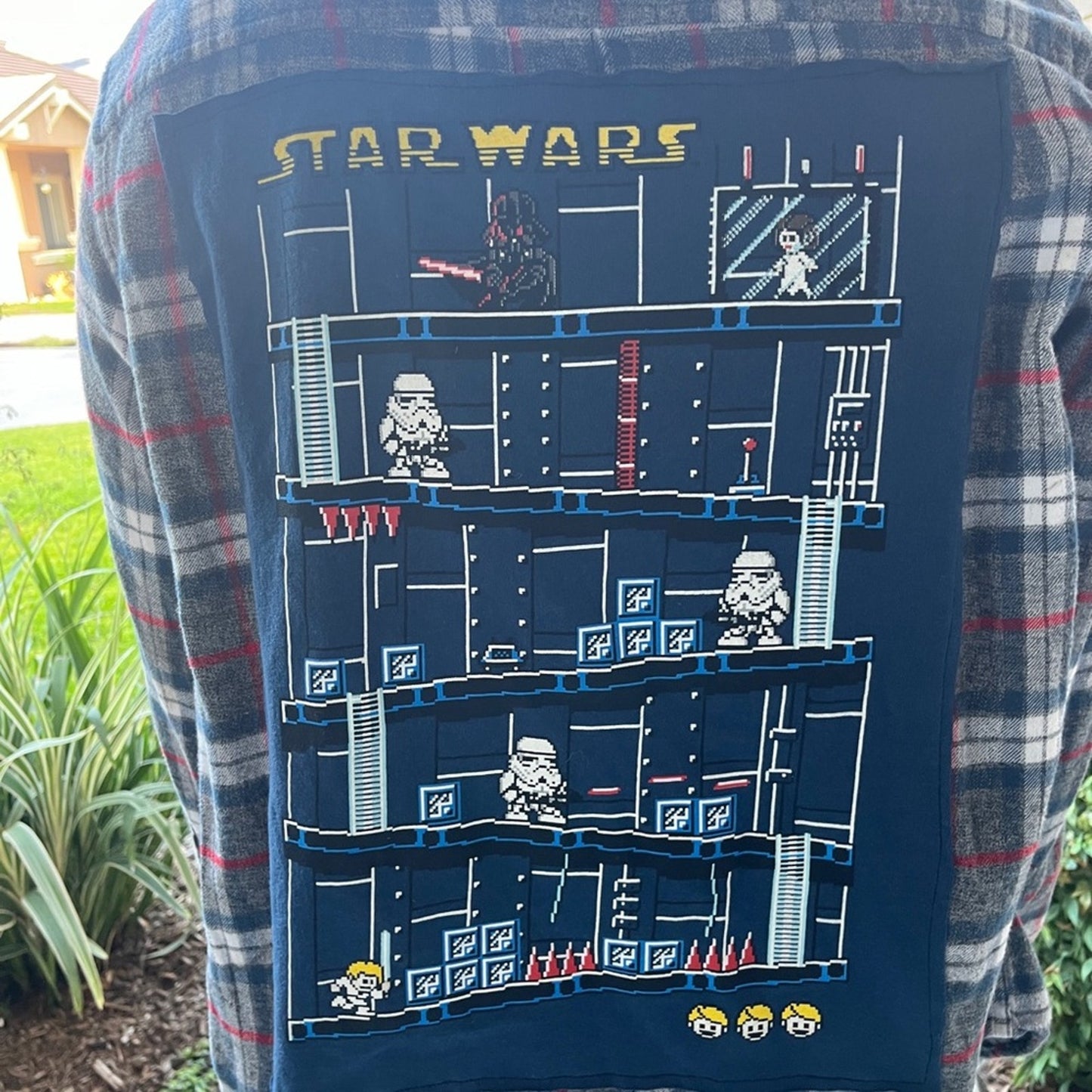 Star Wars Flannel Shirt unisex Size Large L