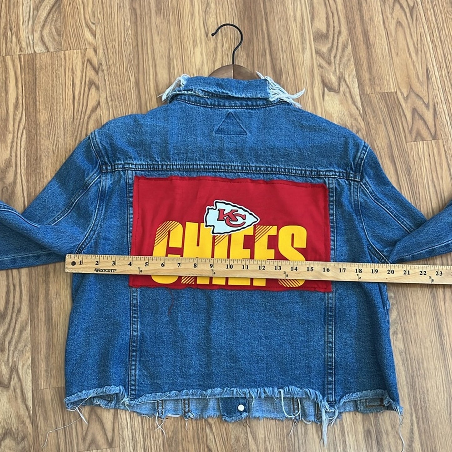 Kansas City Chiefs Jean Jacket Size Large L