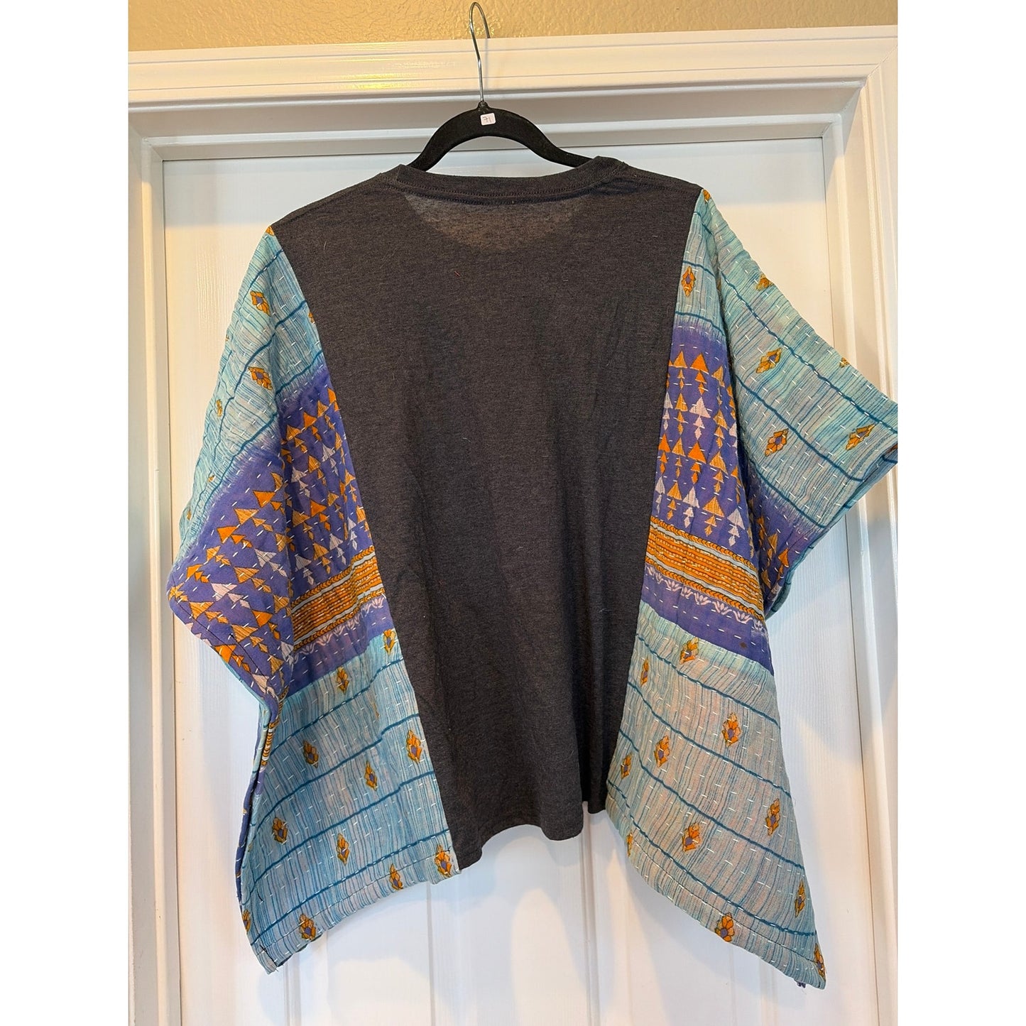Sublime Upcycled Kantha Tunic Top Shirt OS Handmade Boho