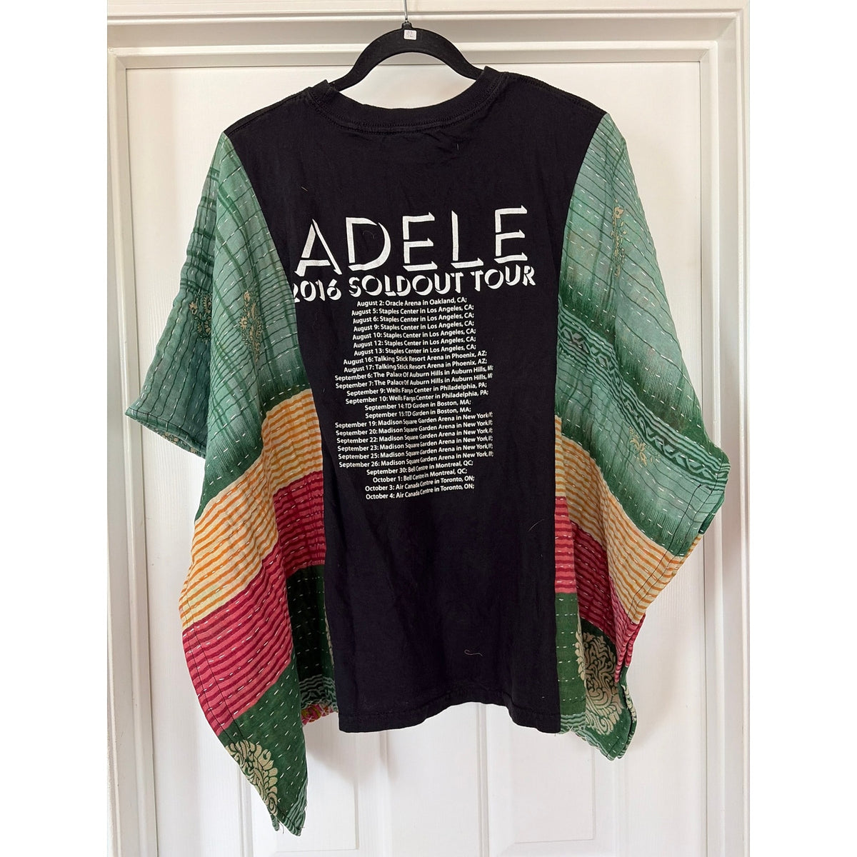 Adele Upcycled Kantha Tunic Top Shirt OS Handmade Boho