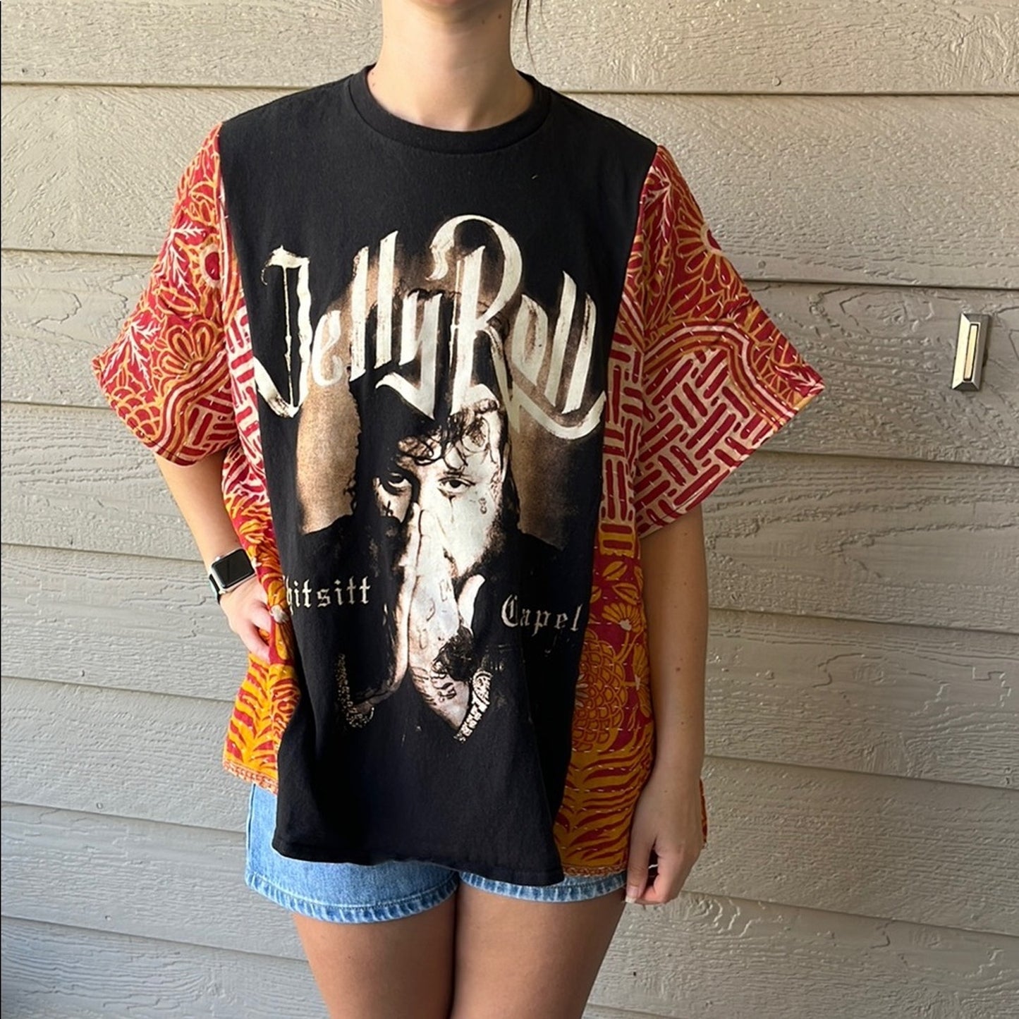 Jelly Roll Upcycled Kantha Tunic Top Shirt OS Bohemian Hippie