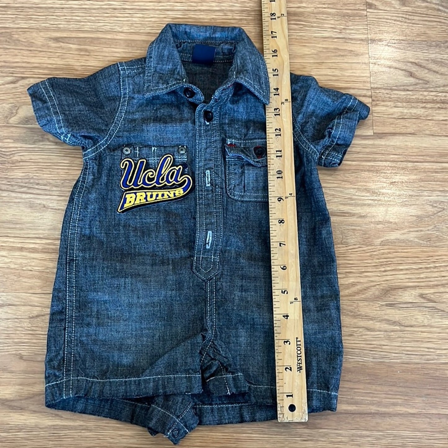 UCLA Bruins One Piece Baby Gap Upcycled one of a kind Size 3-6 M