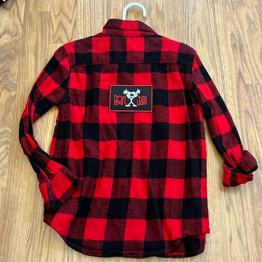 Pearl Jam Flannel Shirt upcycled unisex XS  4 - 5