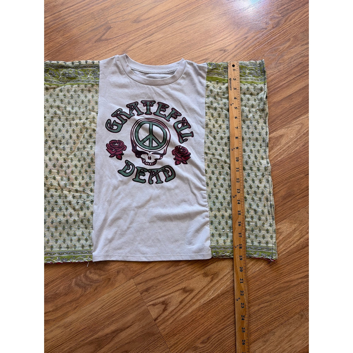 Grateful Dead Upcycled Tunic Top Shirt OS Handmade Boho Girls