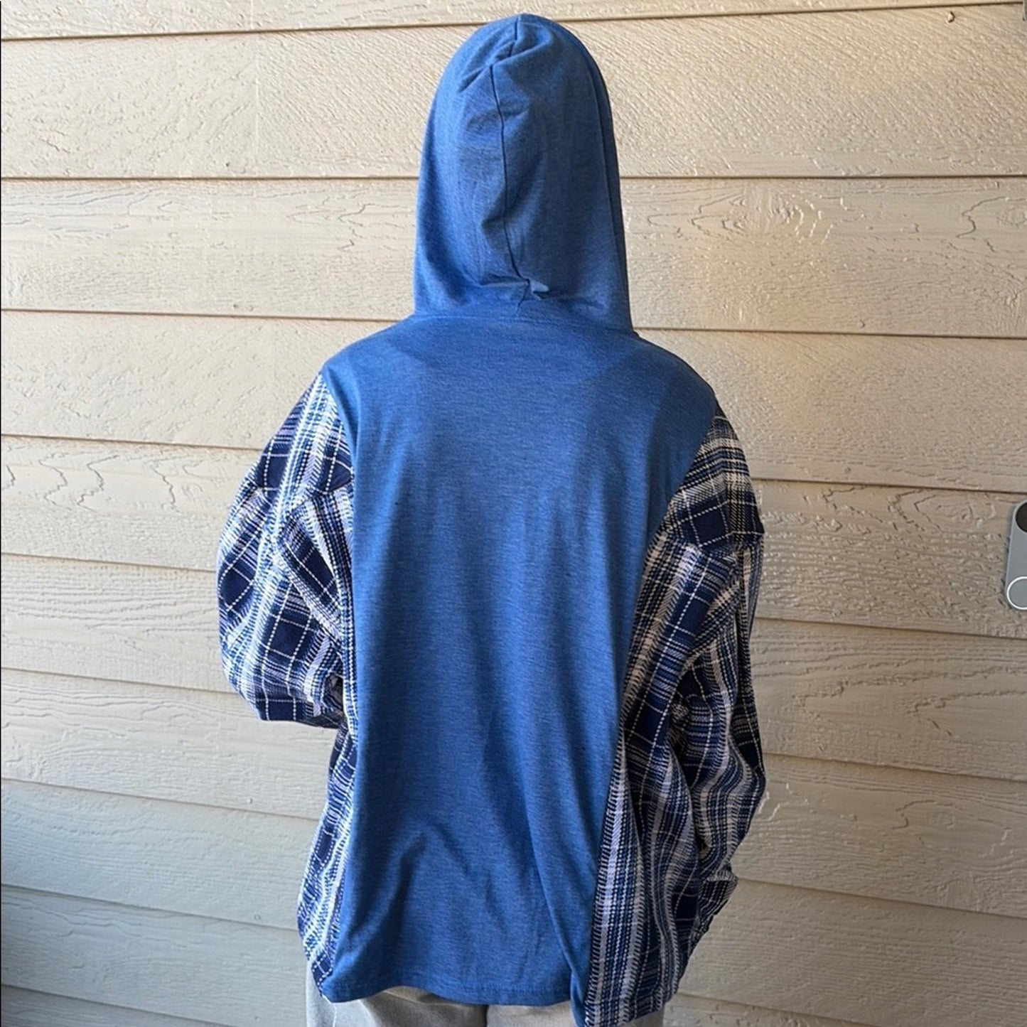 LA Dodgers Los Angeles Dodgers Upcycled Flannel Sweatshirt OS Unisex