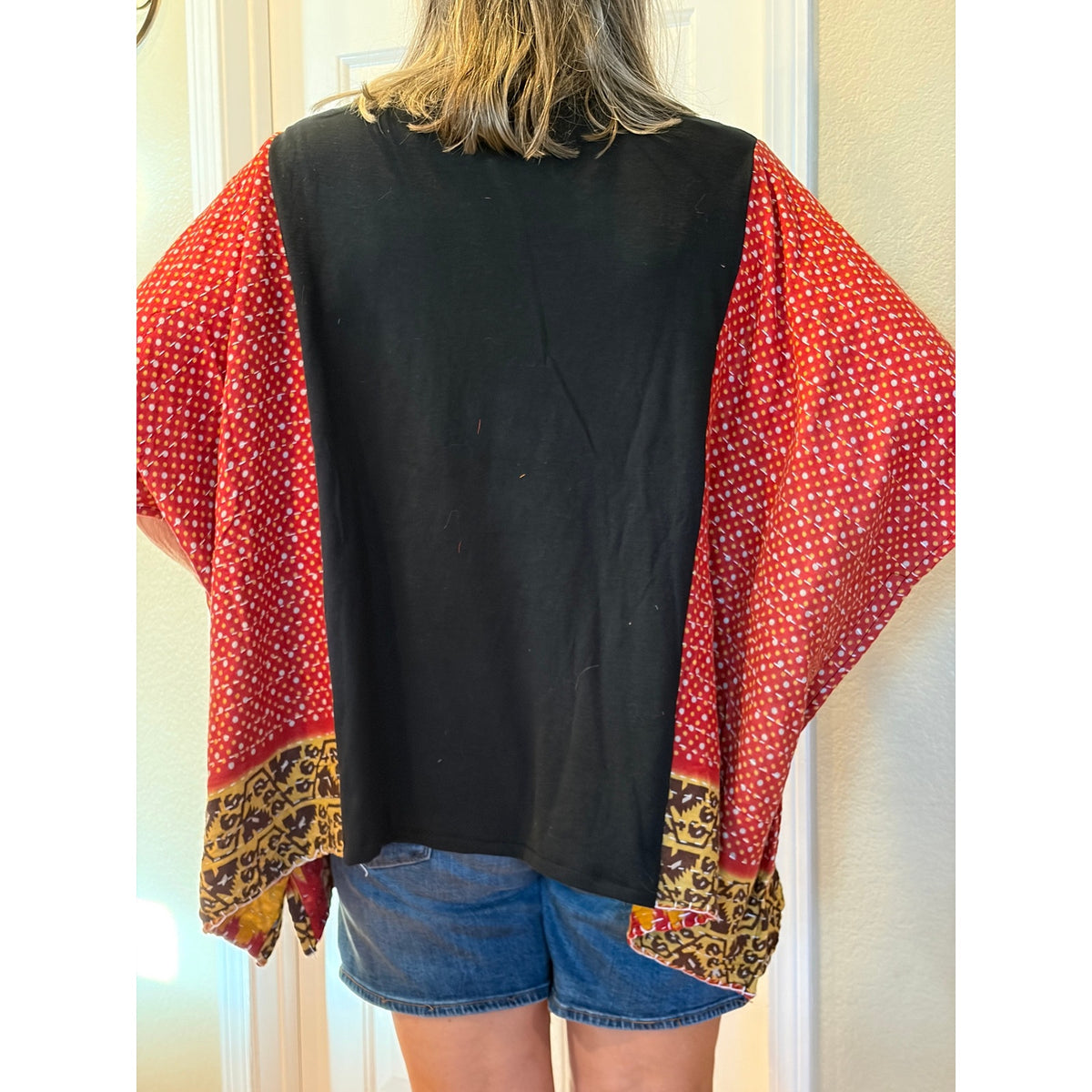 Nightmare Before Christmas Upcycled Kantha Tunic Top Shirt