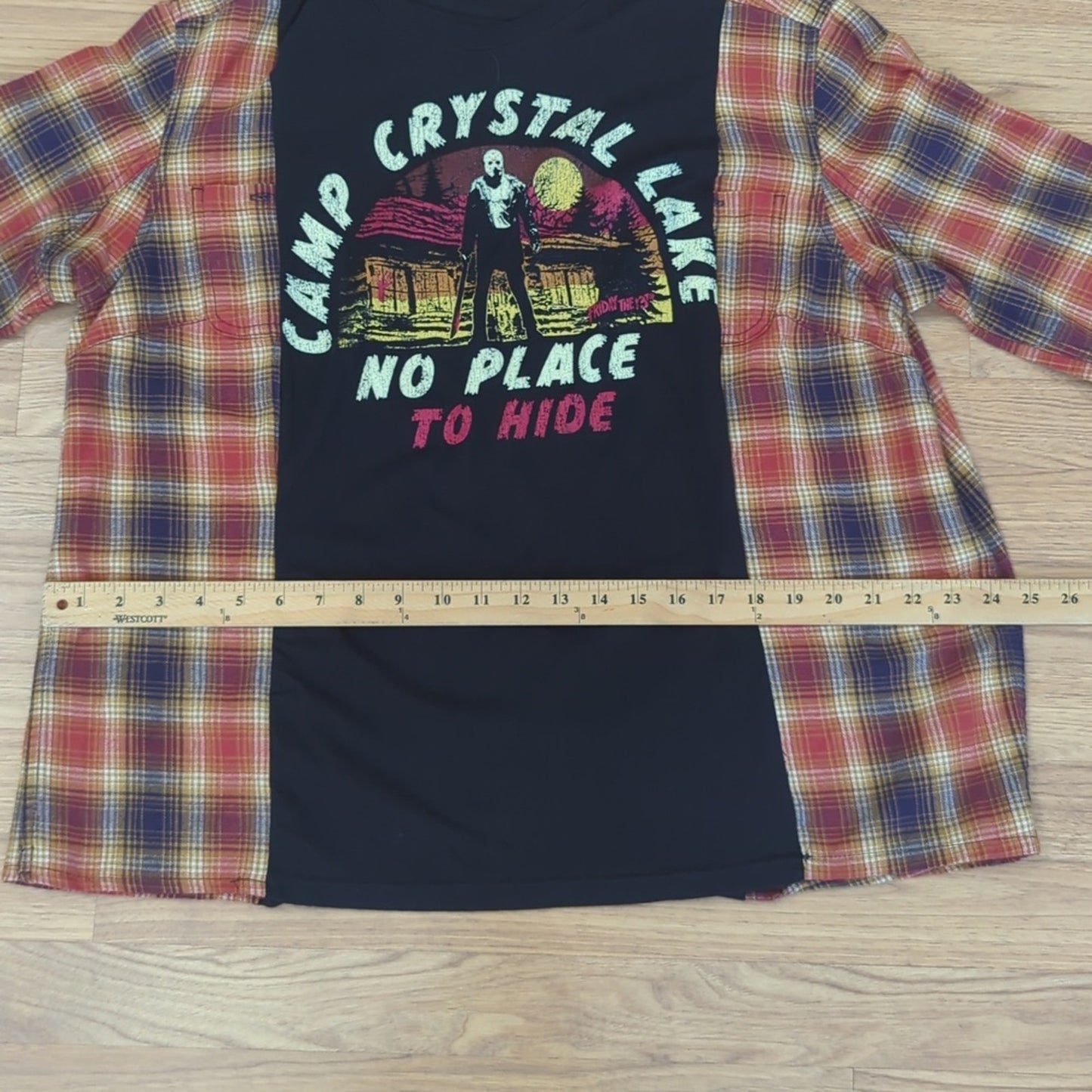 Friday the 13th Camp Crystal Lake Halloween Flannel shirt sweatshirt unisex