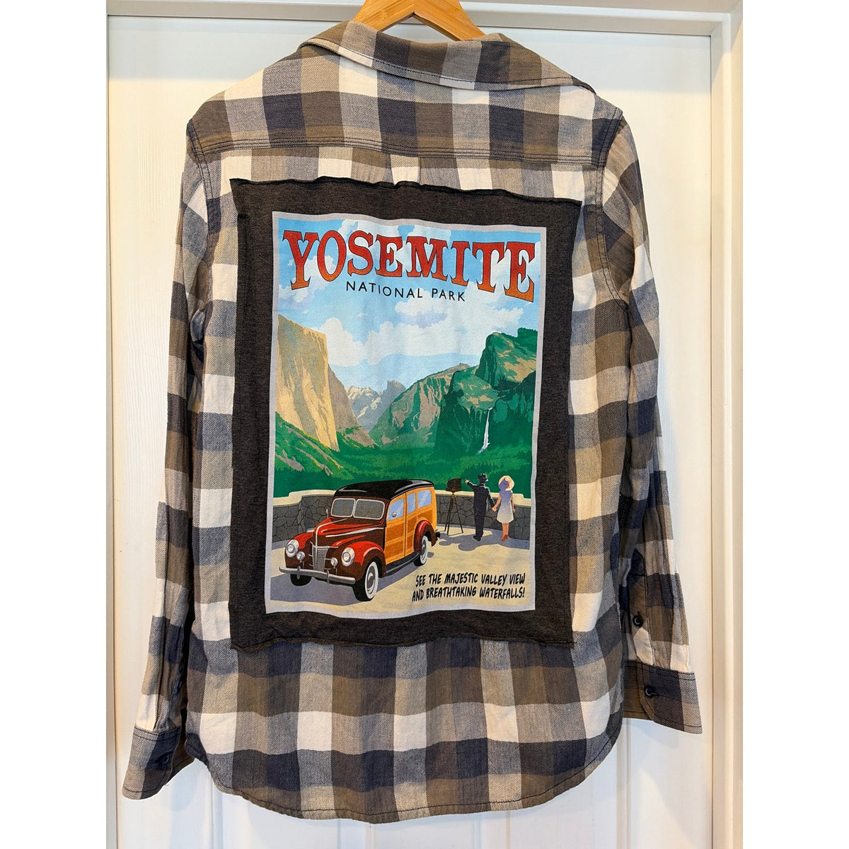 Yosemite Upcycled Flannel Shirt Unisex Size Medium M