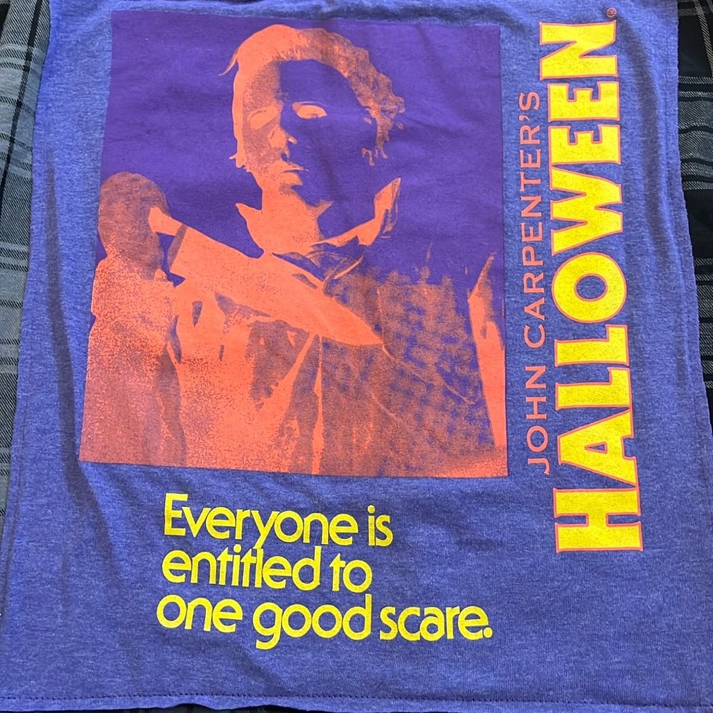 John Carpenter's Halloween Upcycled Flannel Shirt Slim Fit Unisex Size XL