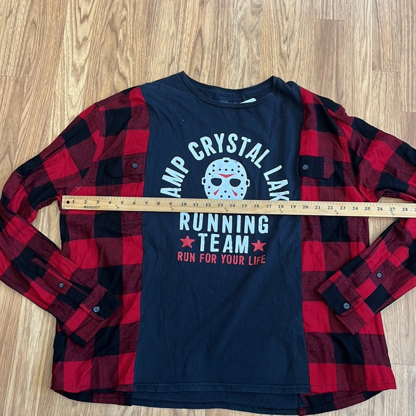 Friday the 13th Camp Crystal Lake Halloween Flannel shirt sweatshirt unisex