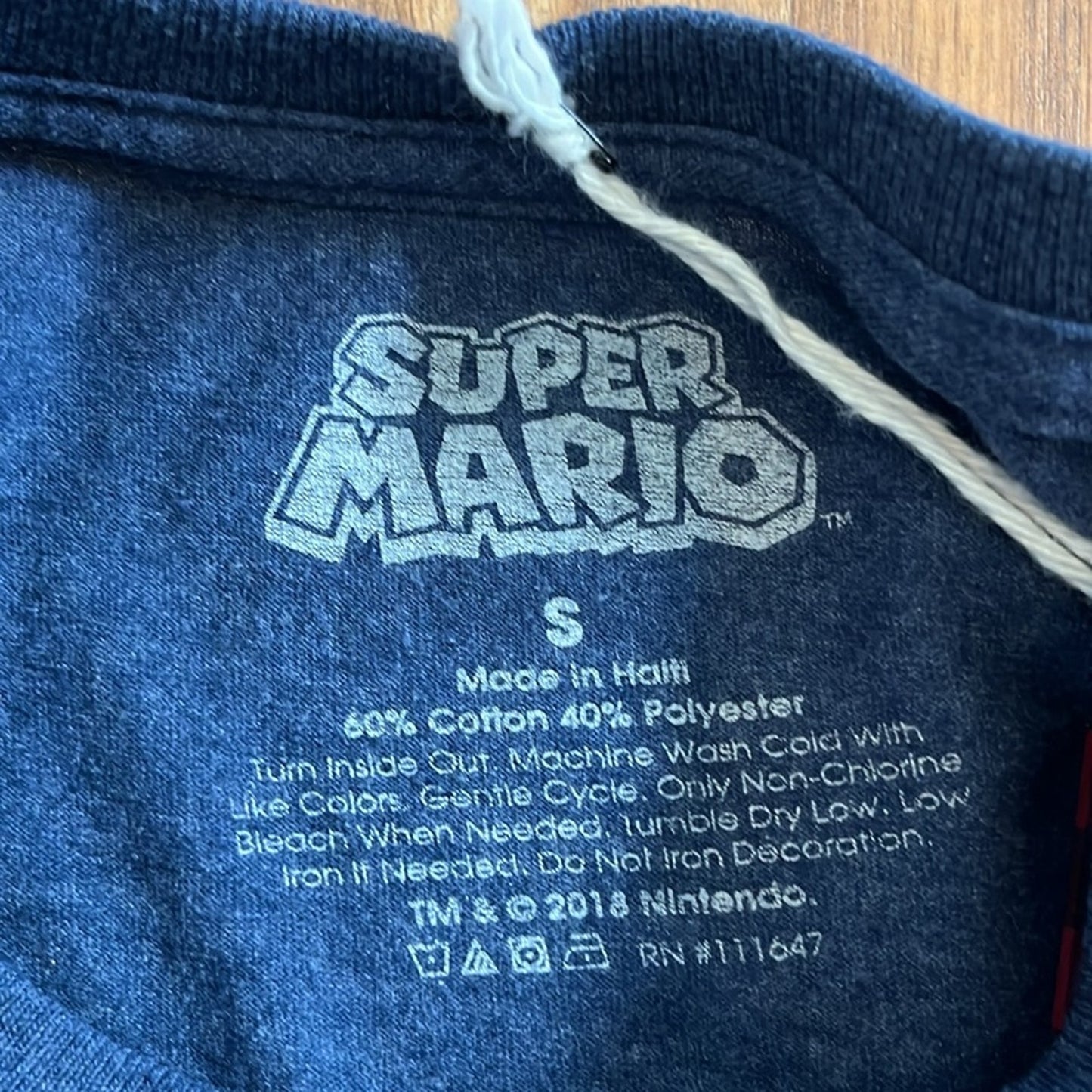 Super Mario Flannel Sweatshirt Shirt upcycled unisex one Size