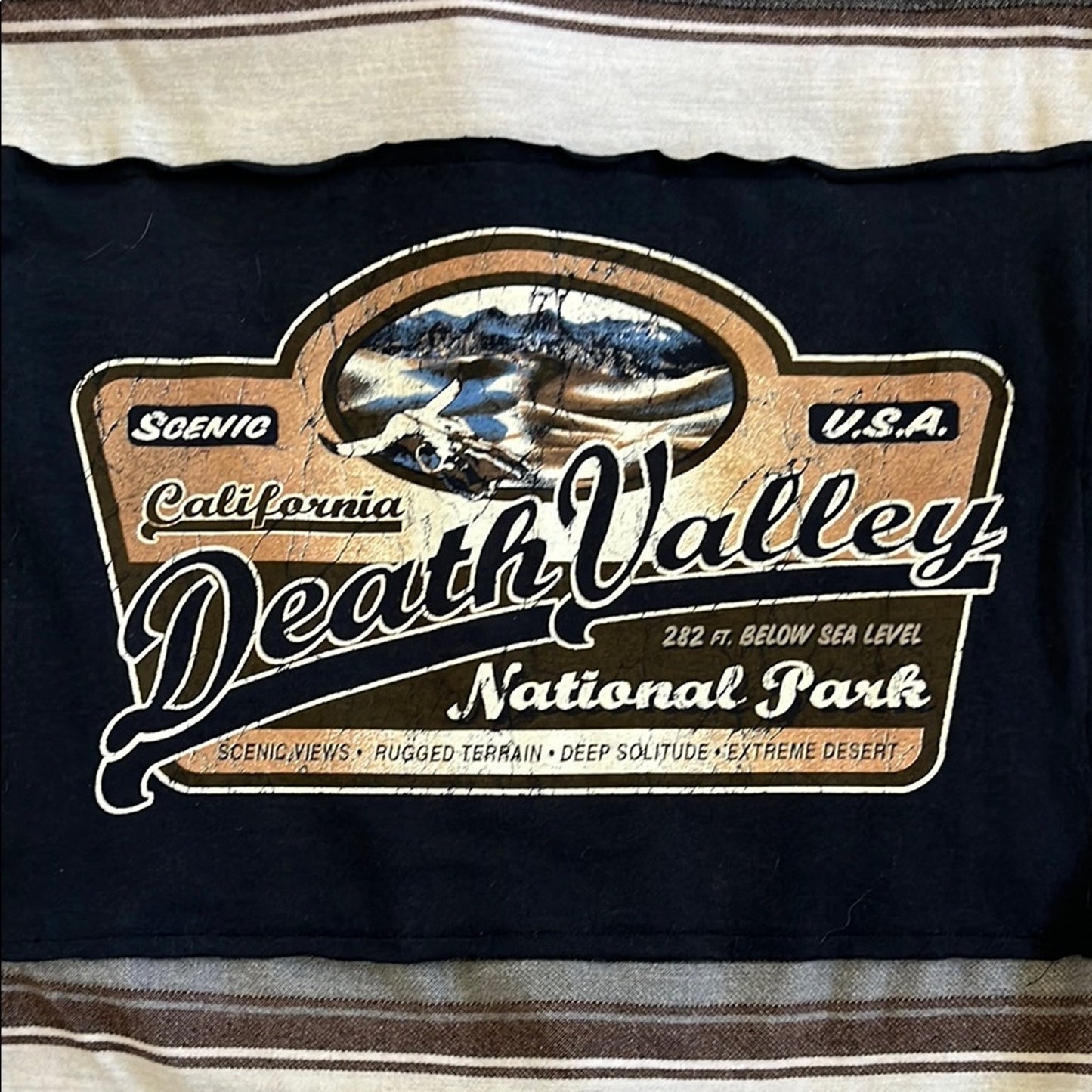 Death Valley National Park Flannel Shirt upcycled unisex Size Large L