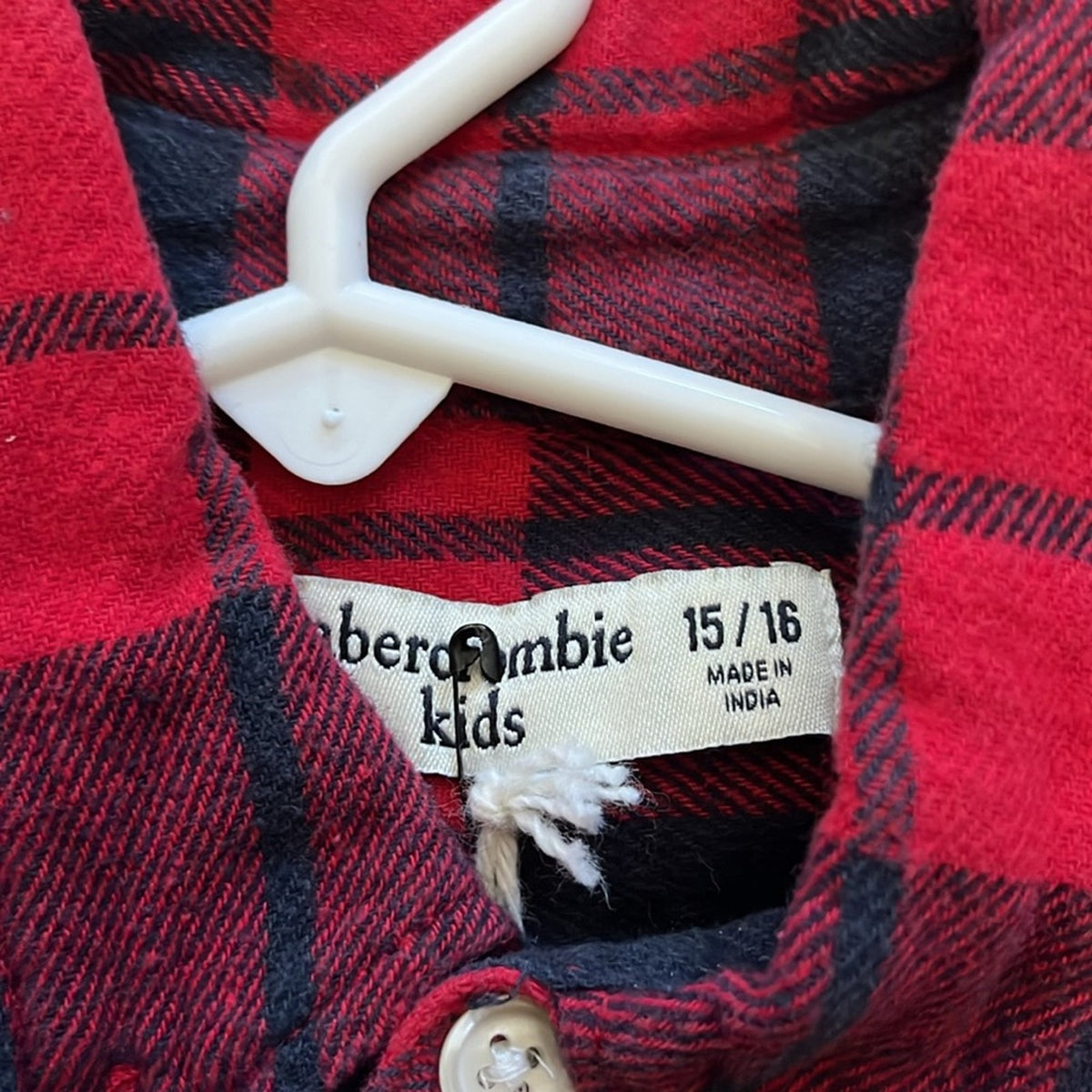 A&F Jurassic World Flannel Shirt upcycled unisex size 15 / 16
