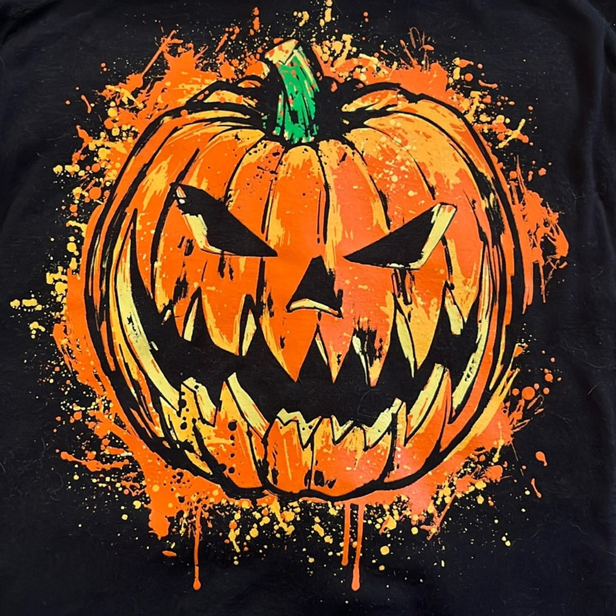 Halloween Pumpkin Flannel Shirt szie 5T unisex