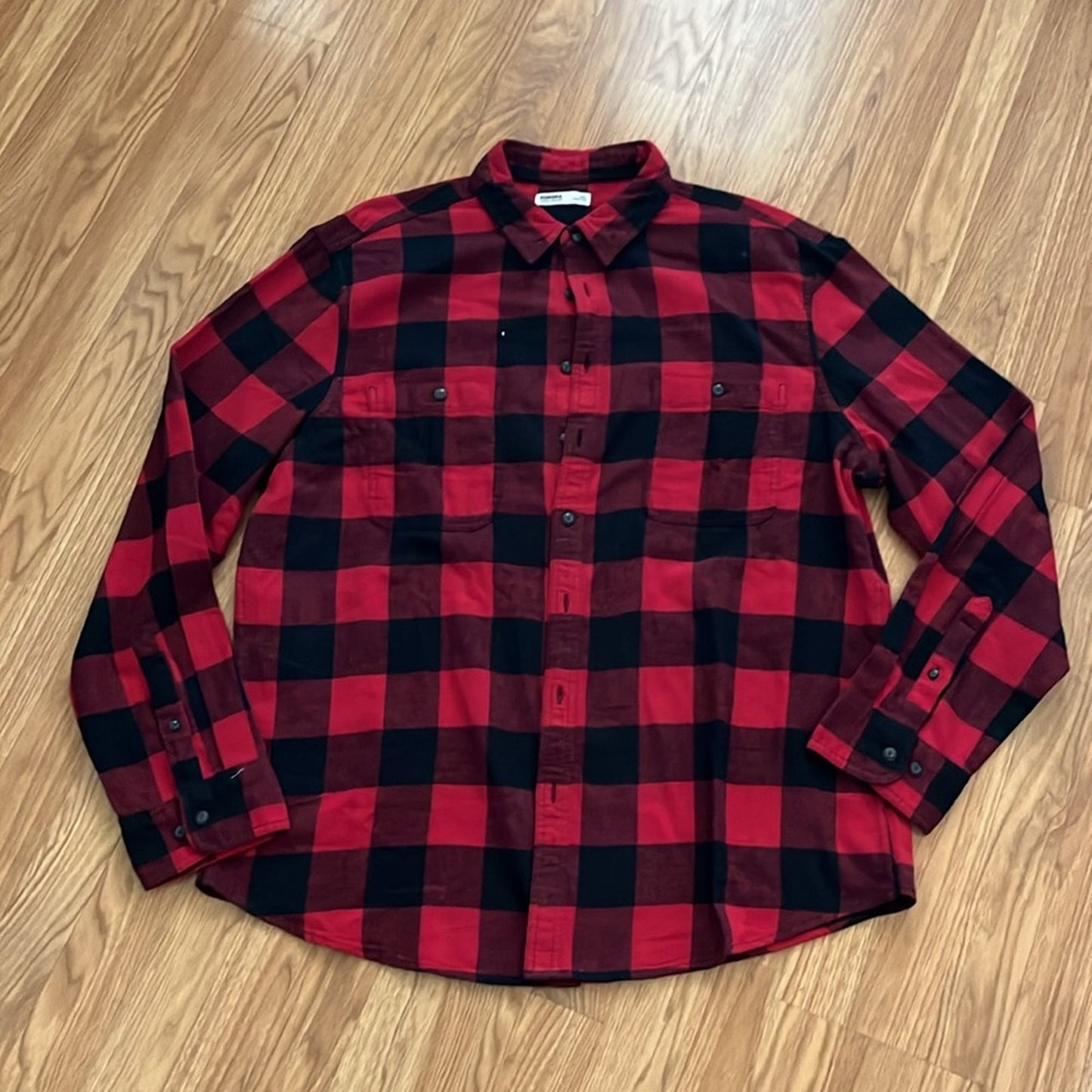 NFL Kansas City Chiefs Mahomes 15 Flannel Shirt upcycled unisex size XXL