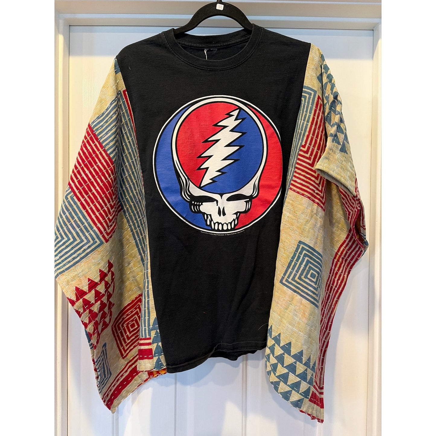 Grateful Dead Upcycled Tunic Top Shirt OS Handmade Boho