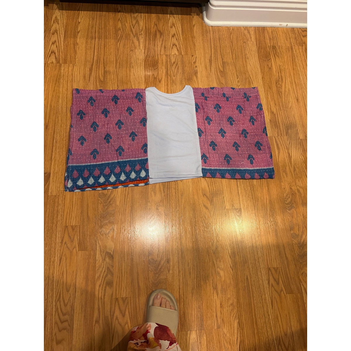 Strawberry Shortcake Upcycled Kid Kantha Tunic Top Shirt OS Boho