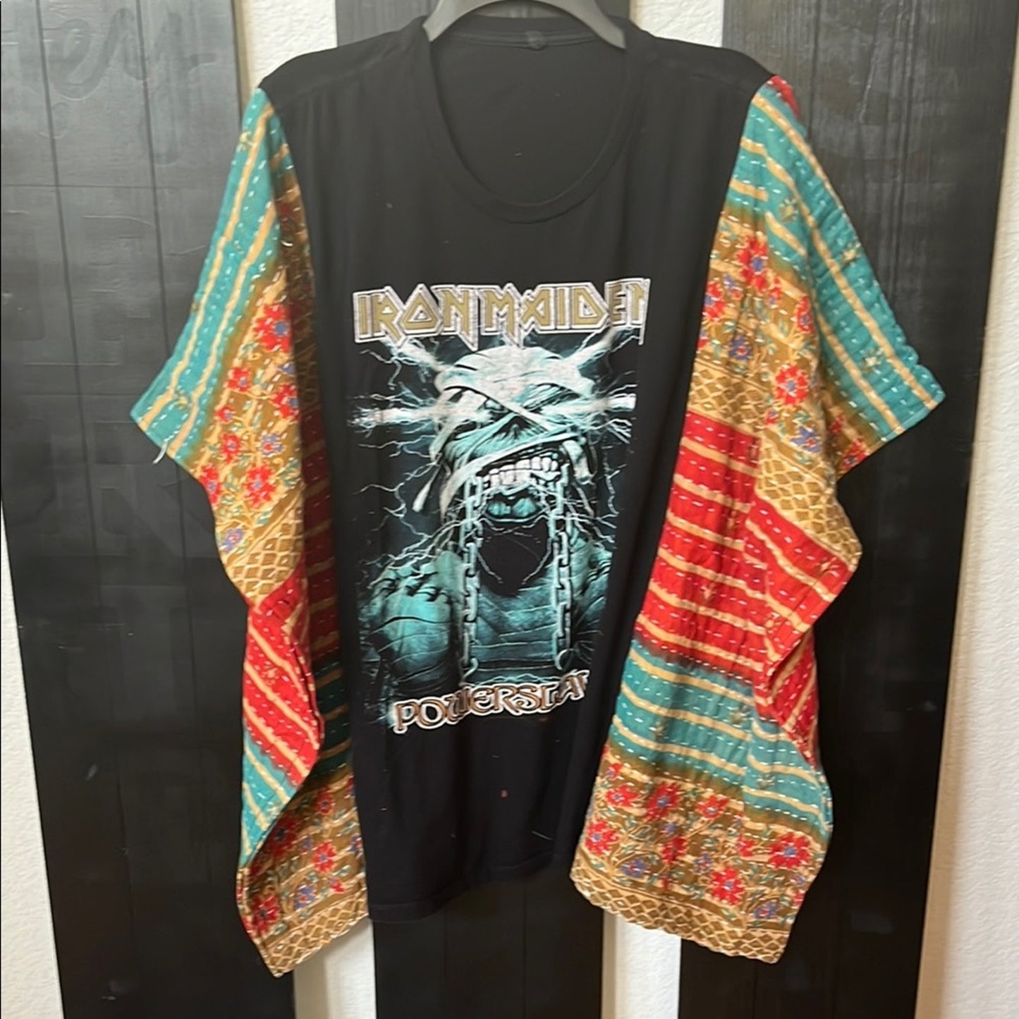 Iron Maiden Upcycles Kantha Tunic Top Shirt OS Handmade
