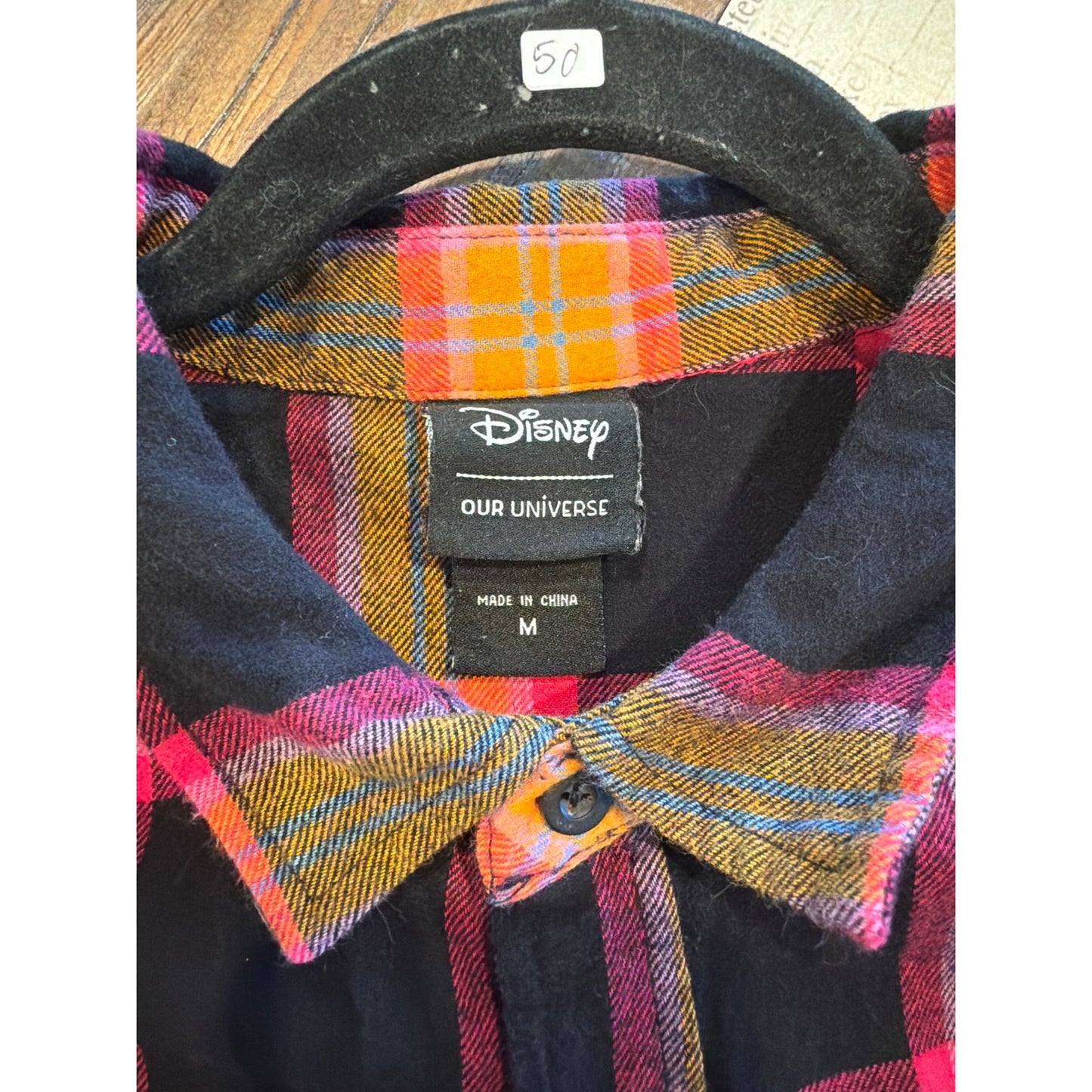 Disney Hocus Pocus Halloween Upcycled Flannel Shirt M