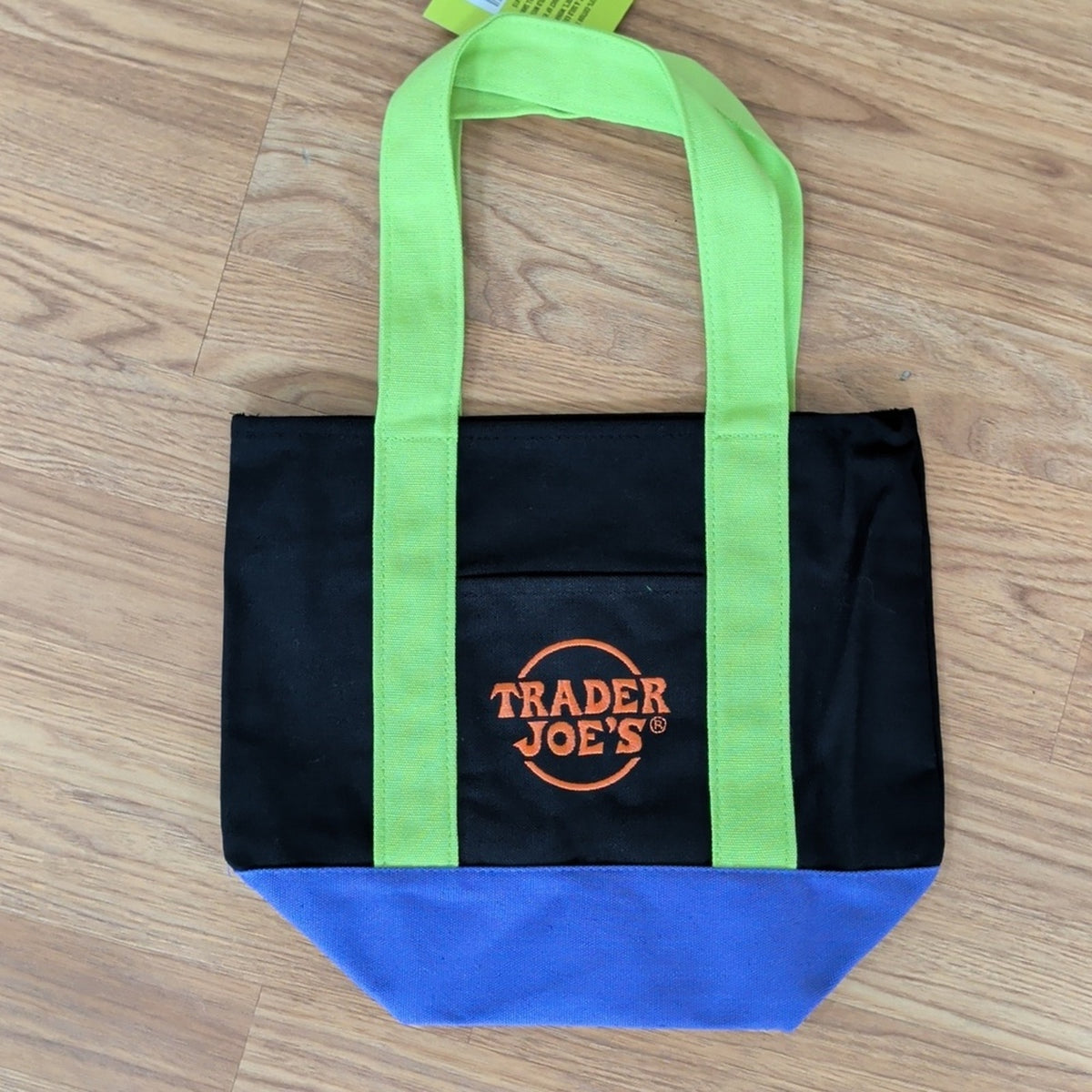 Trader Joe's Halloween Tote Bags Set of 4 Black Orange Purple Green