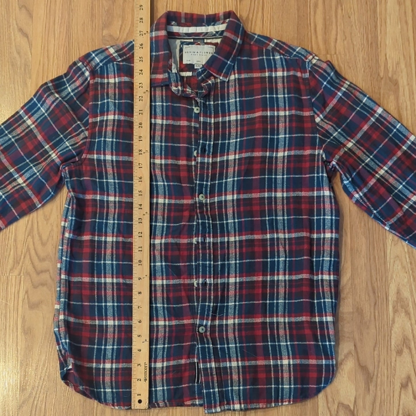 Avengers Upcycled Flannel Shirt Unisex Size Medium M