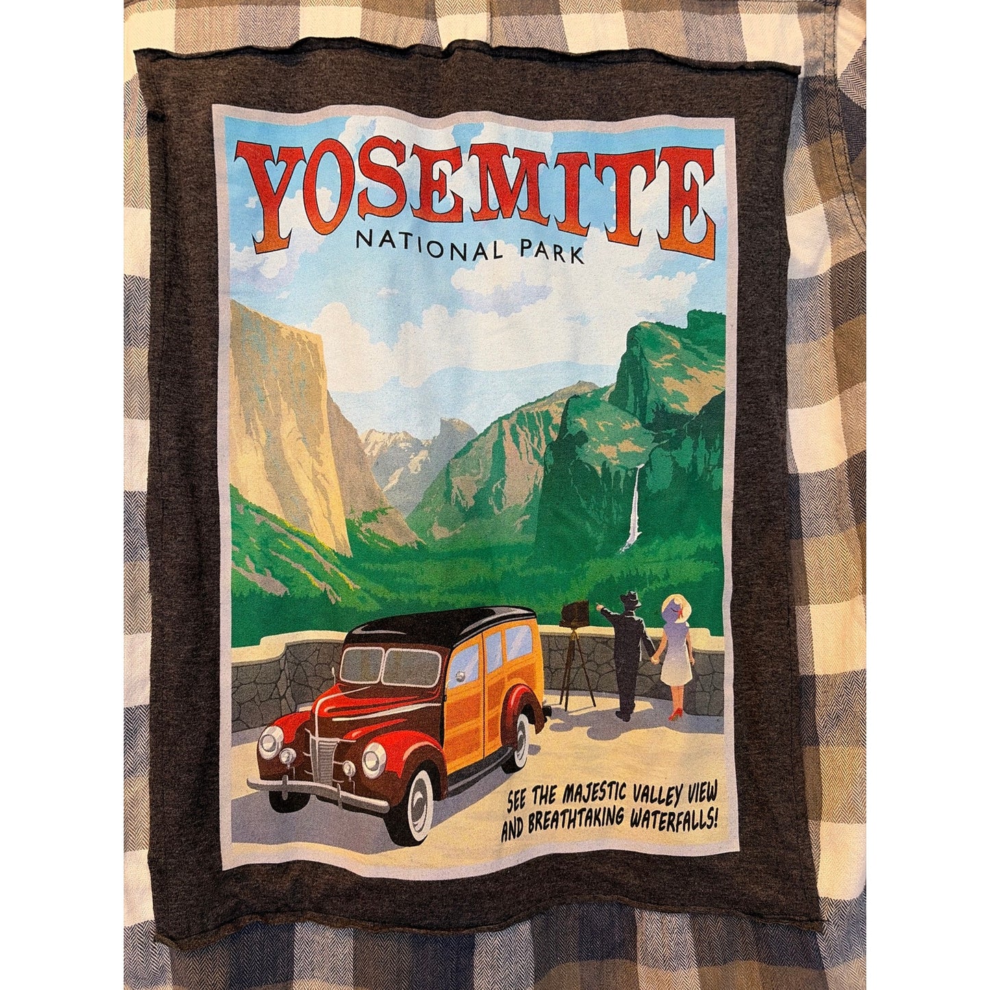Yosemite Upcycled Flannel Shirt Unisex Size Medium M