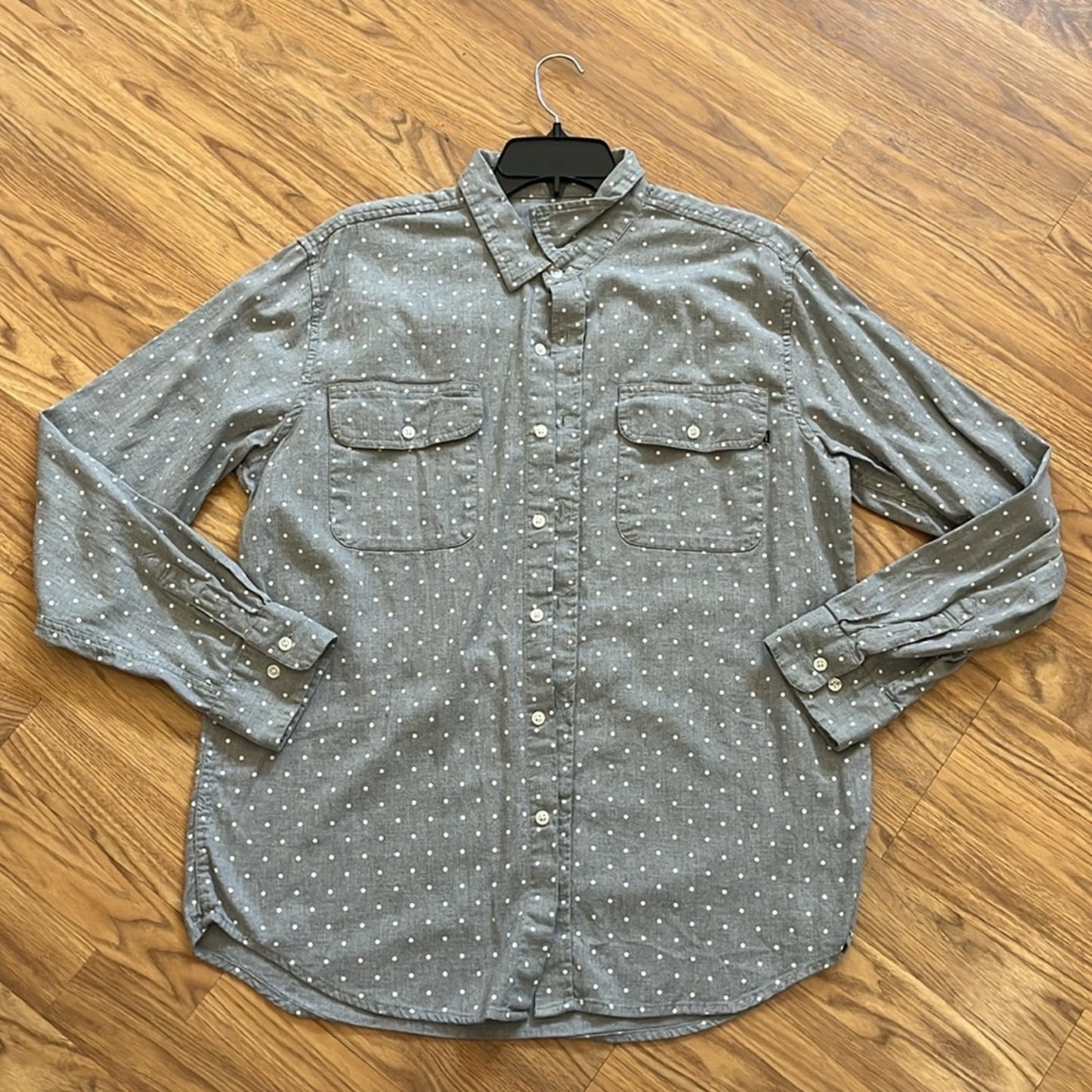 California Beaches Flannel Shirt upcycled unisex size  XL