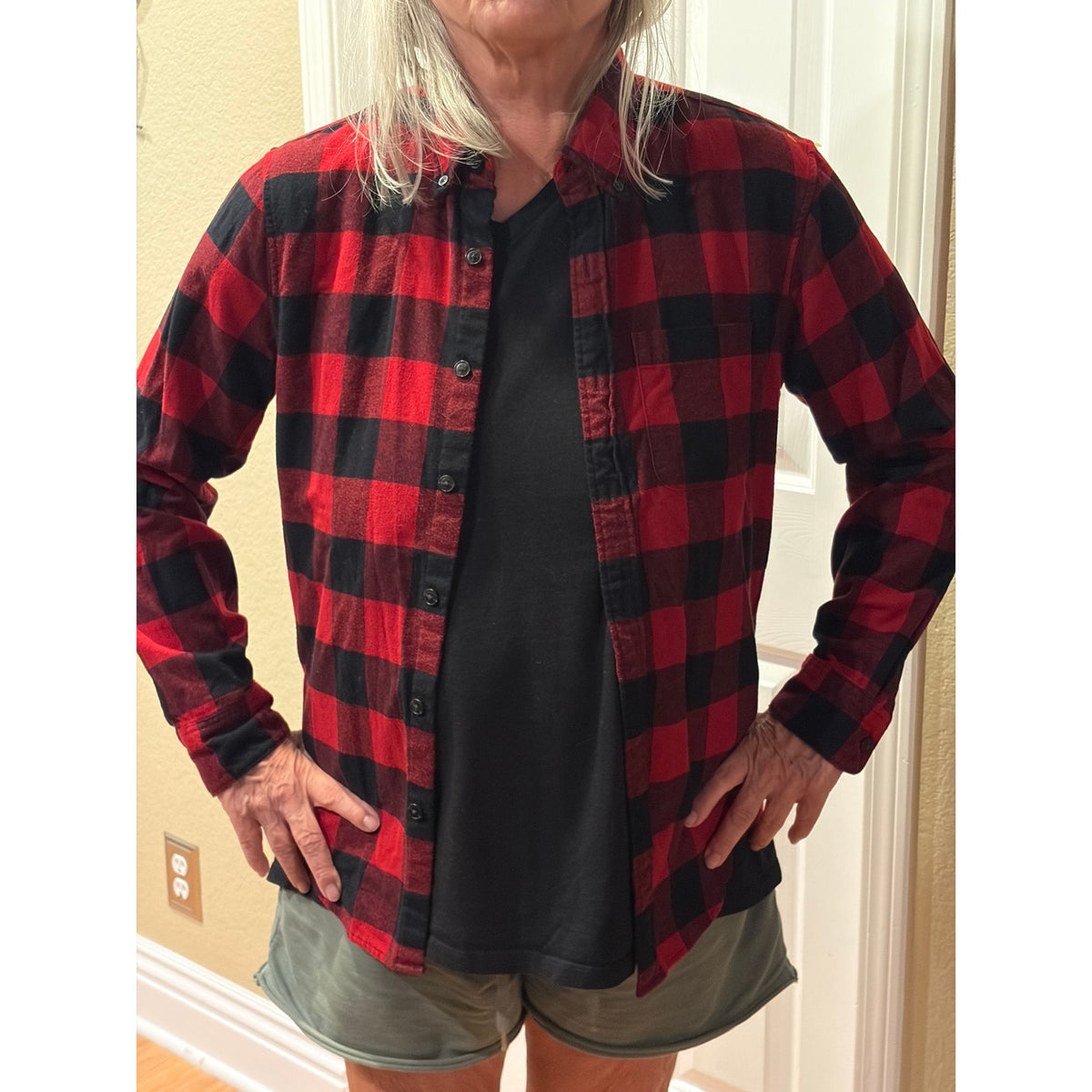 Nightmare before Christmas Upcycled Flannel Shirt Unisex Small S