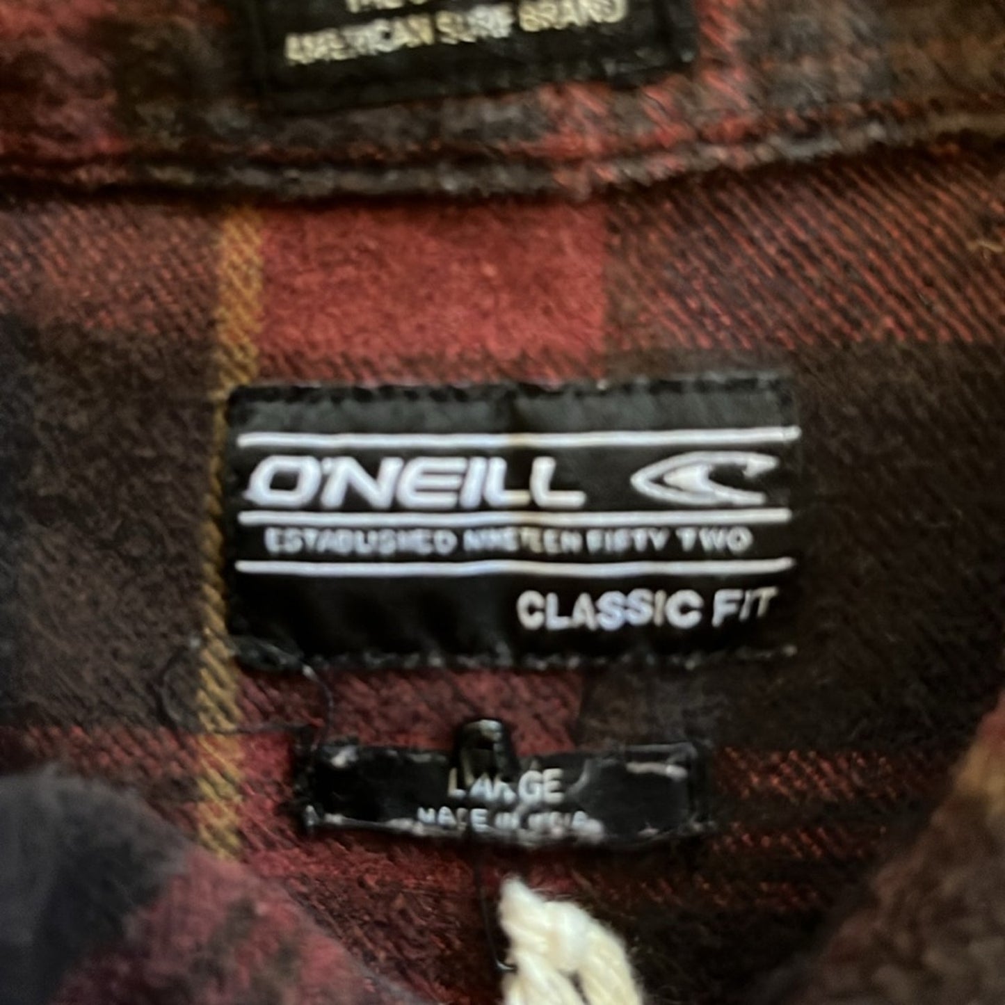 Happy Halloween Upcycled Flannel Shirt by O'Neill unisex Size Large L