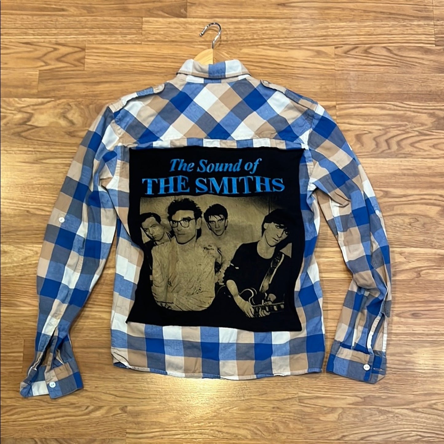 The Smith's Upcycled Flannel Shirt Unisex Size XS X-small Handmade